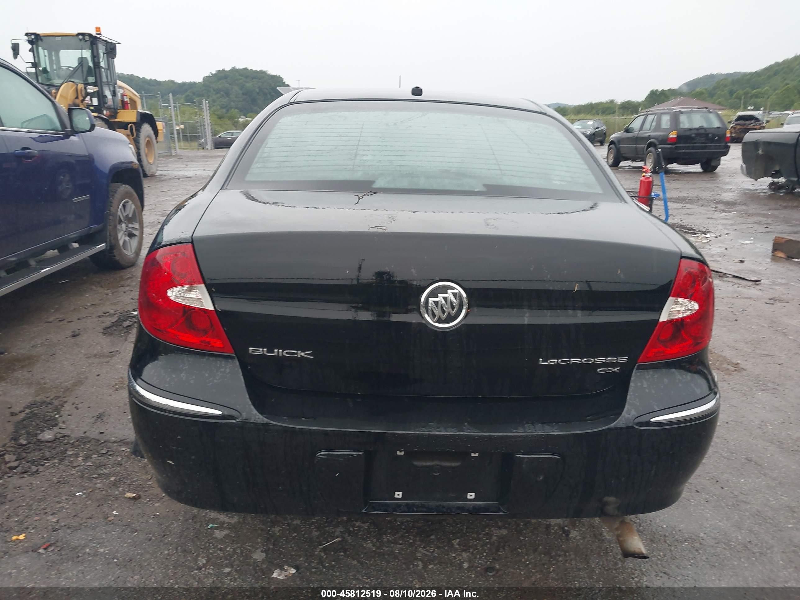 2007 Buick Lacrosse Cxl Black vin: 2G4WD582271244101