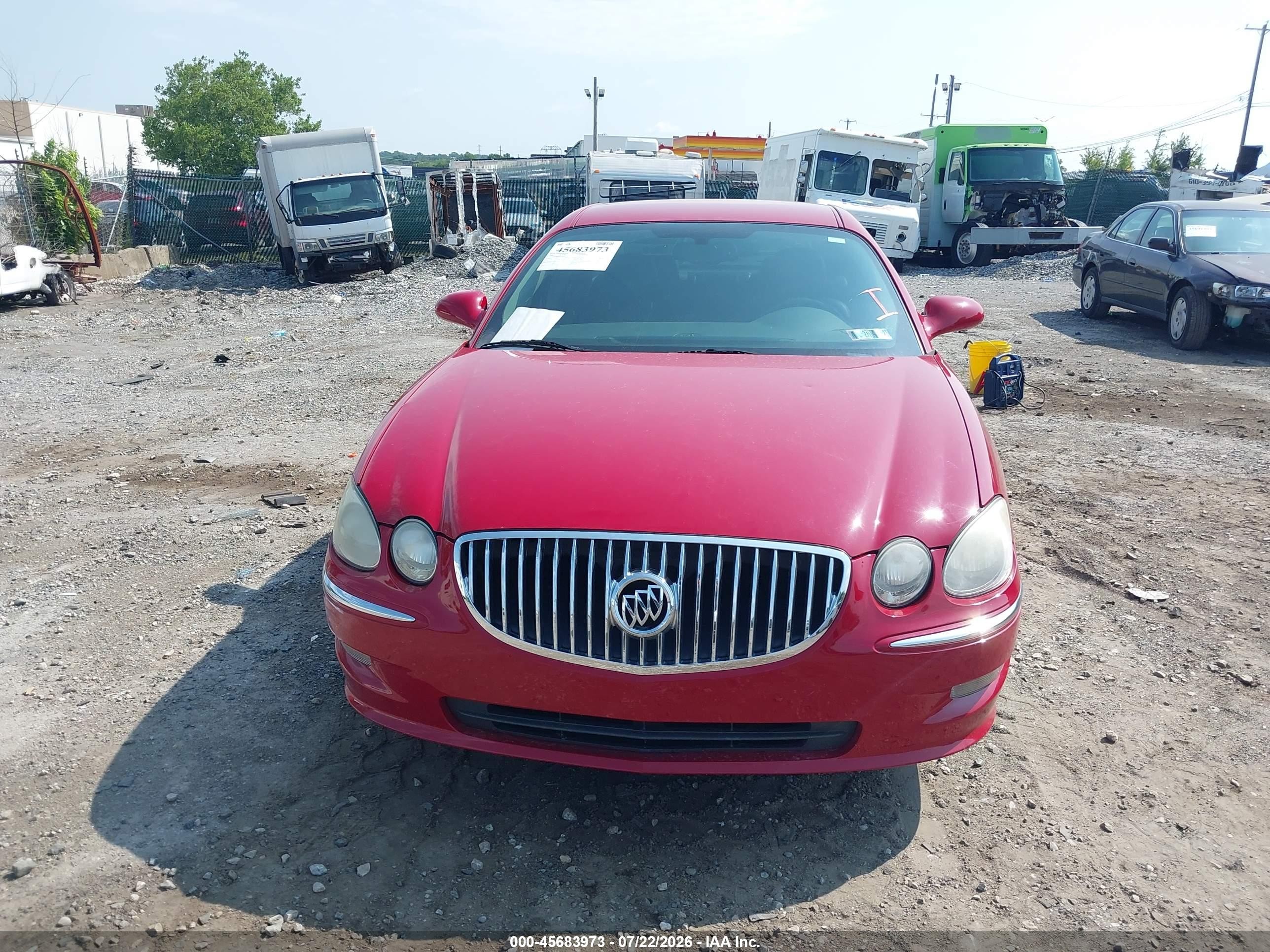 2008 Buick Lacrosse Cxl Красный vin: 2G4WD582281184225