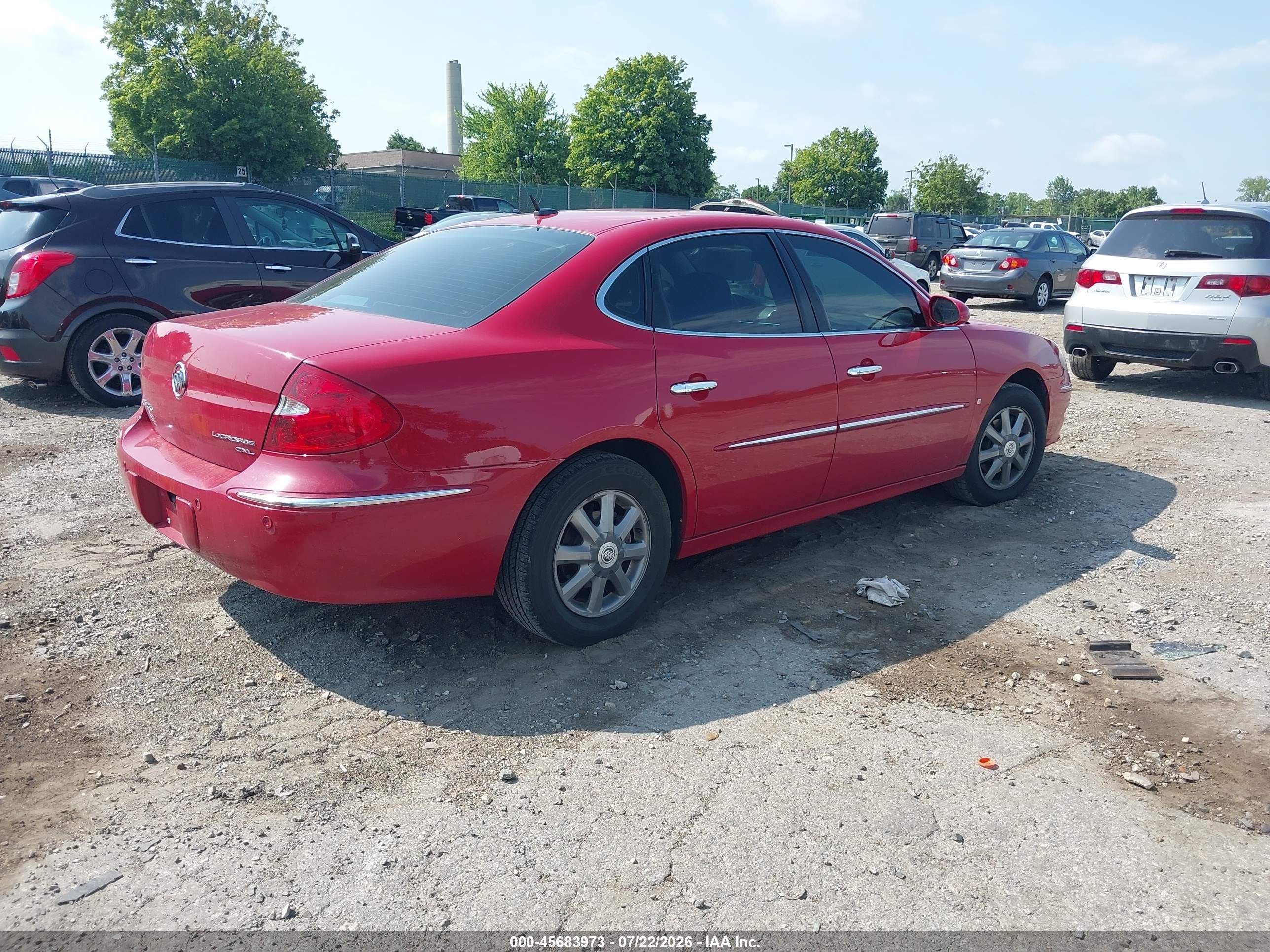 2008 Buick Lacrosse Cxl Красный vin: 2G4WD582281184225