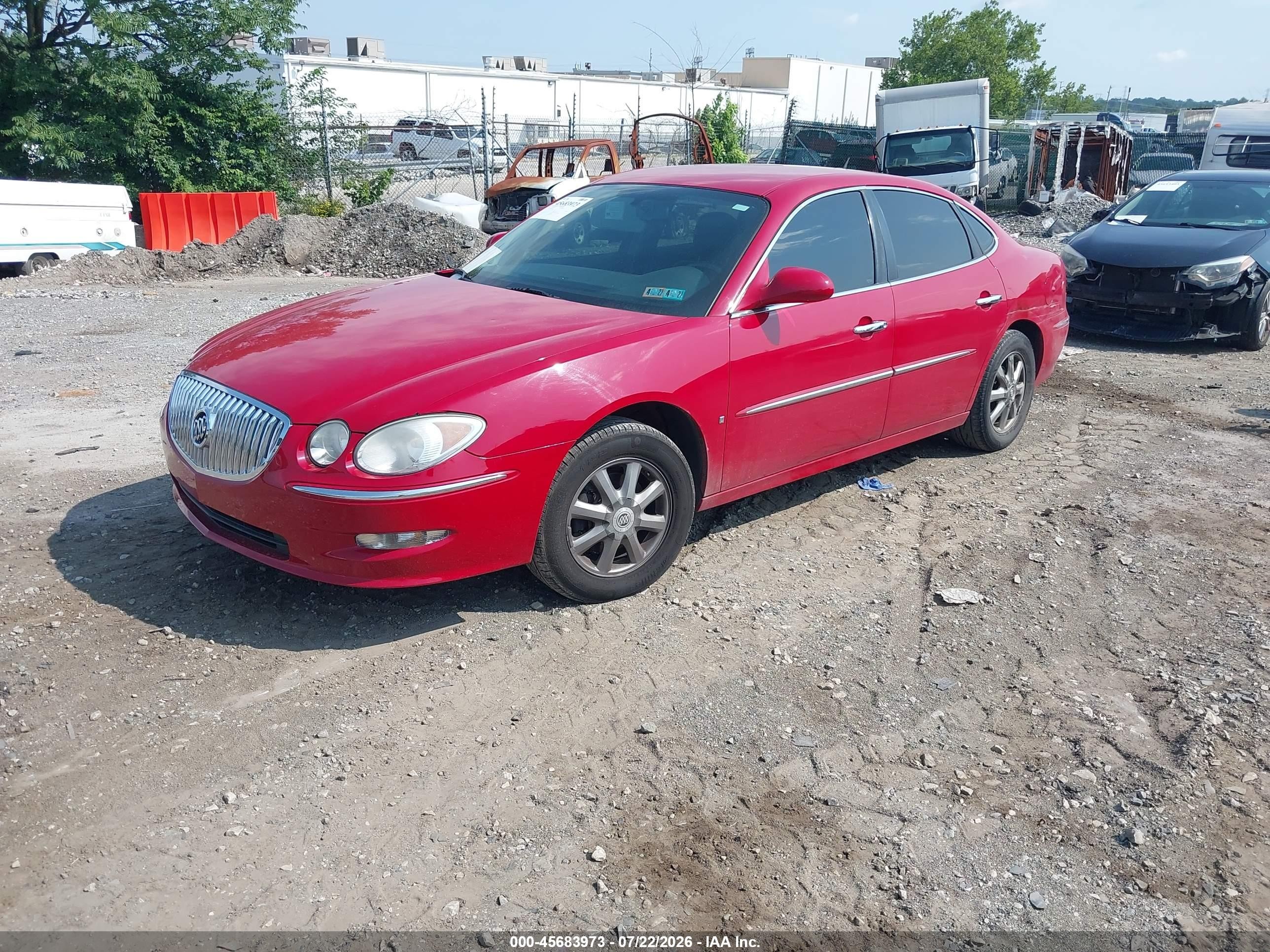 2008 Buick Lacrosse Cxl Красный vin: 2G4WD582281184225