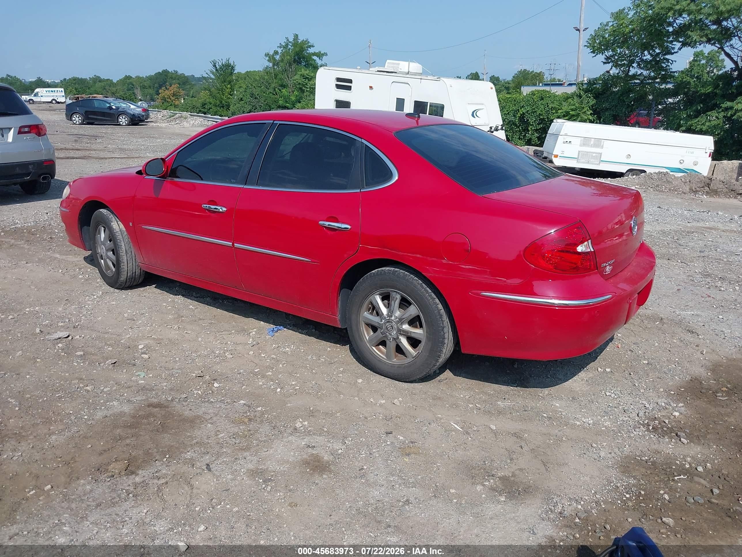 2008 Buick Lacrosse Cxl Красный vin: 2G4WD582281184225