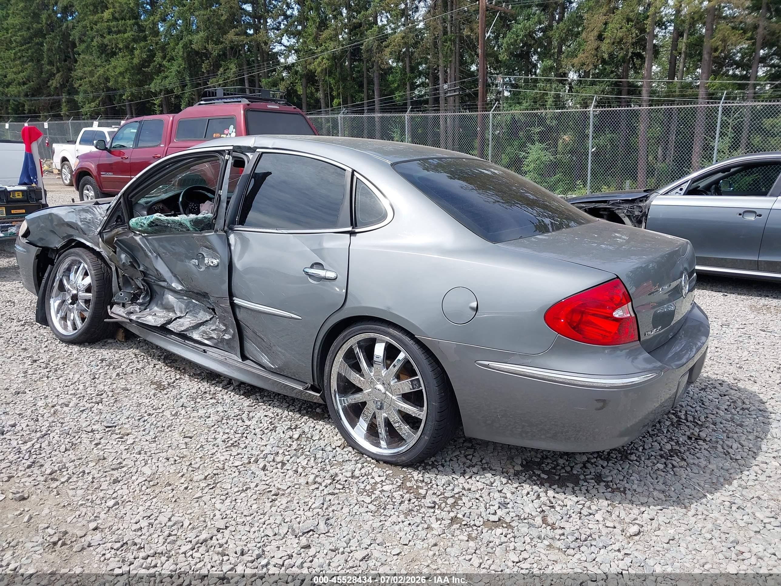 2008 Buick Lacrosse Cxl Gray vin: 2G4WD582281218163