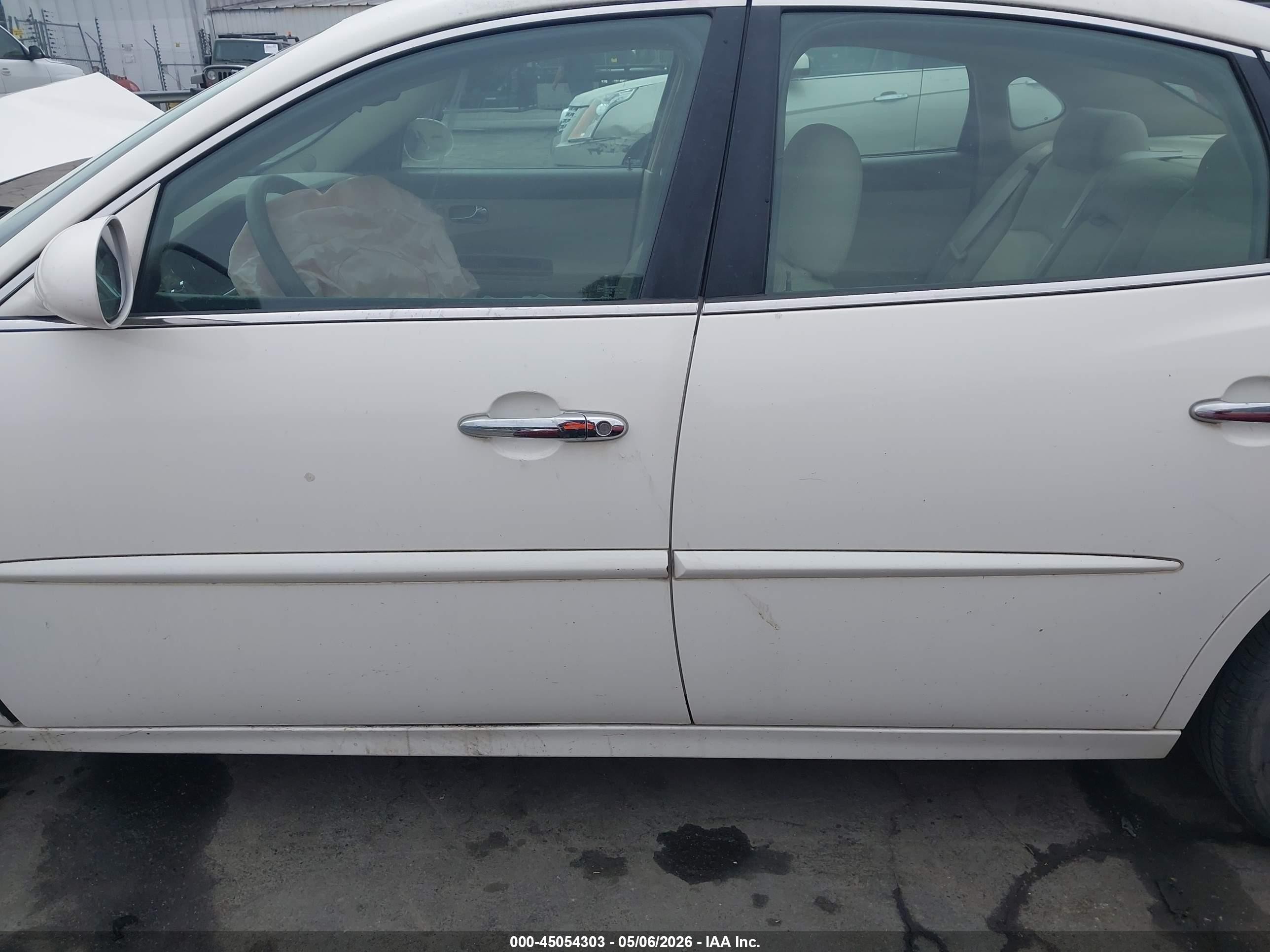 2006 Buick Lacrosse Cxl White vin: 2G4WD582361167138