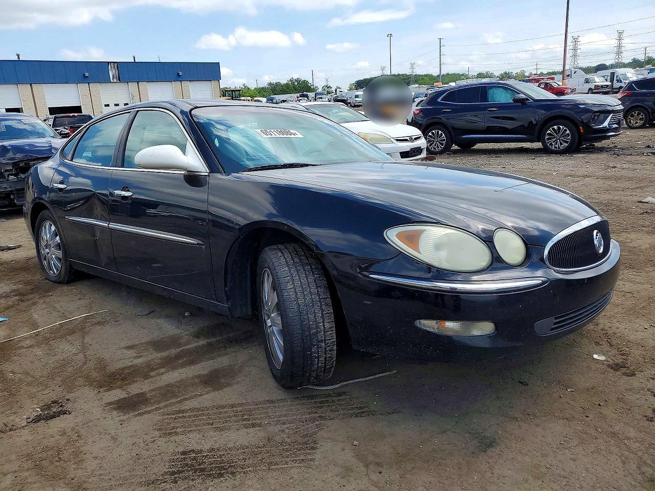 2007 Buick Lacrosse Cxl Black vin: 2G4WD582371107491