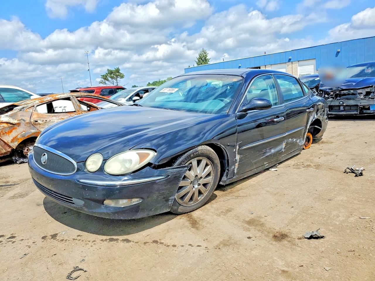 2007 Buick Lacrosse Cxl Black vin: 2G4WD582371107491