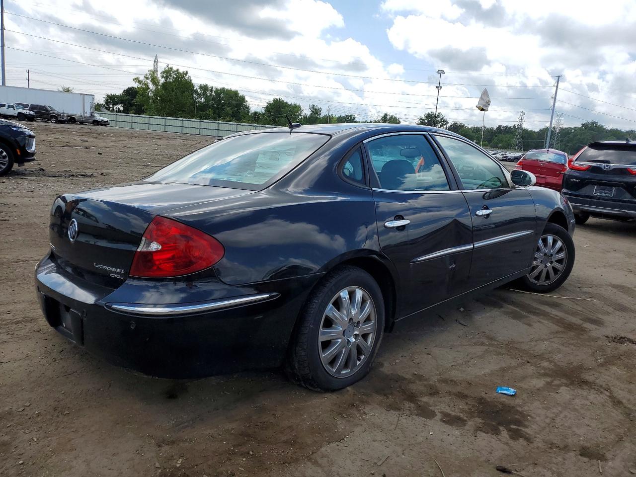 2007 Buick Lacrosse Cxl Black vin: 2G4WD582371107491