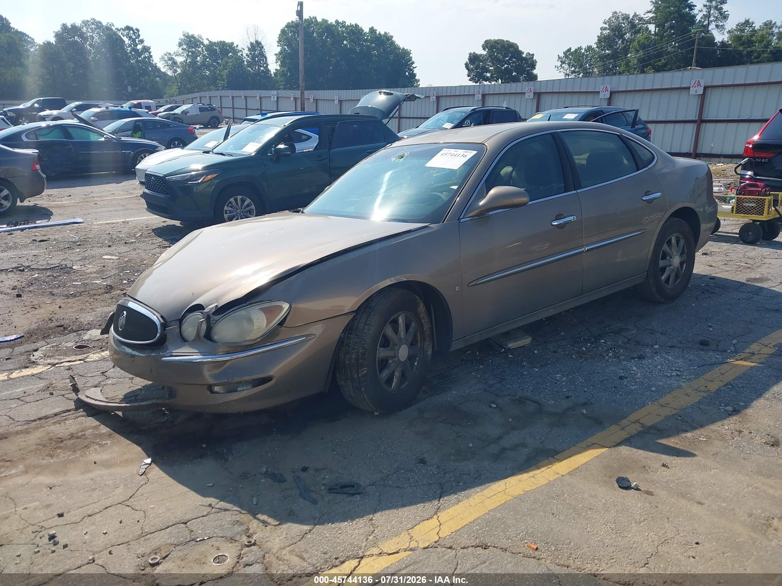 2007 Buick Lacrosse Cxl Beige vin: 2G4WD582371115137