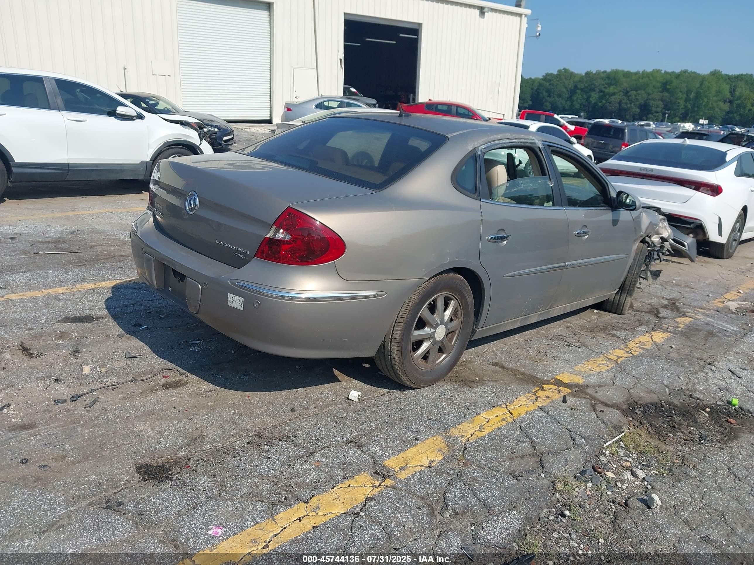 2007 Buick Lacrosse Cxl Beige vin: 2G4WD582371115137