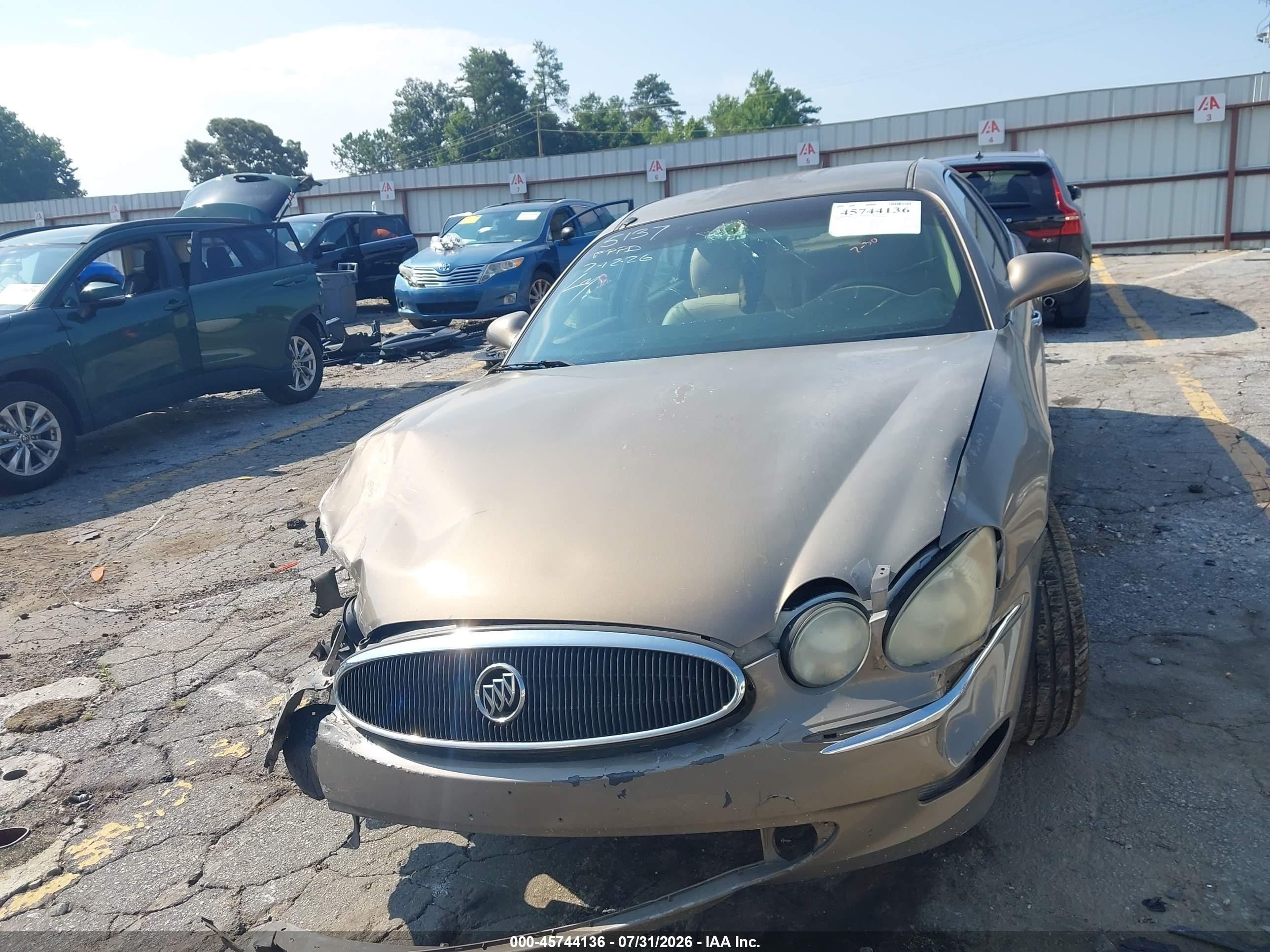 2007 Buick Lacrosse Cxl Beige vin: 2G4WD582371115137
