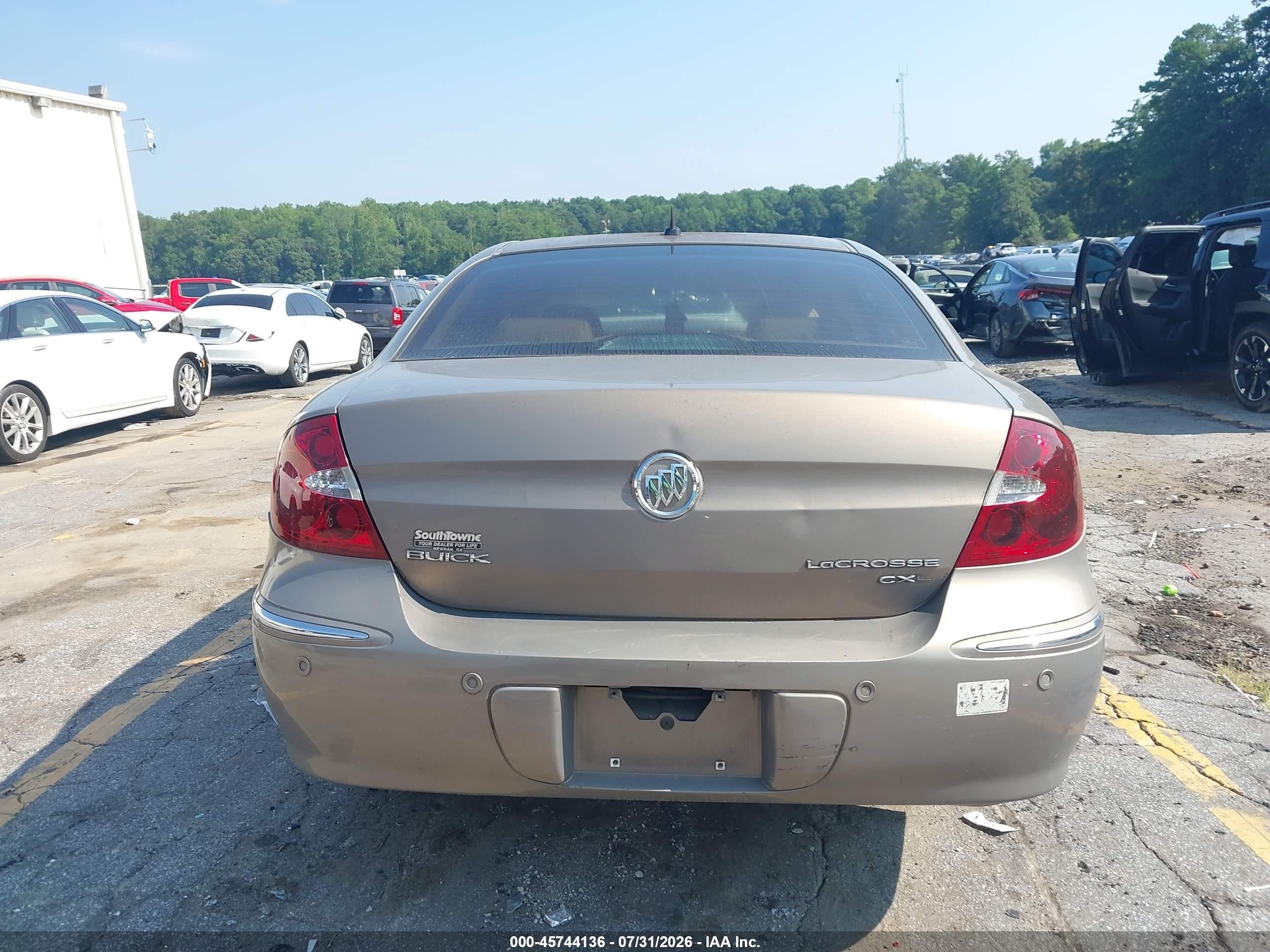 2007 Buick Lacrosse Cxl Beige vin: 2G4WD582371115137