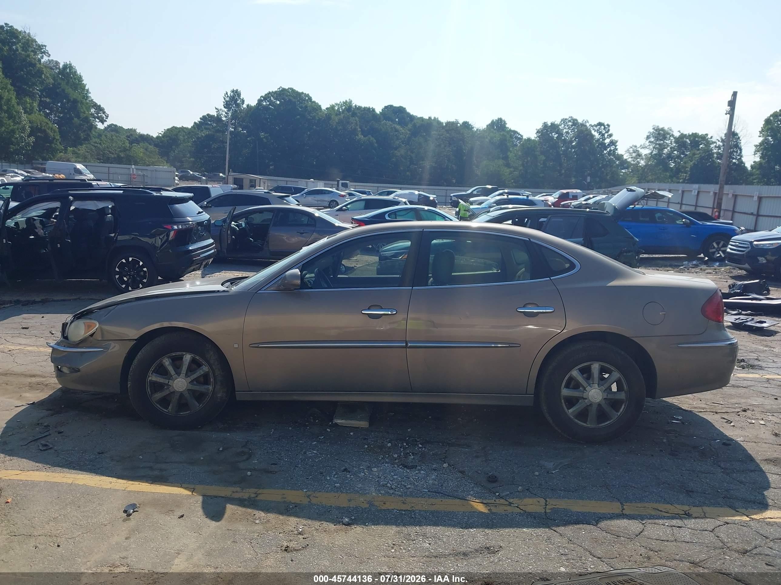 2007 Buick Lacrosse Cxl Beige vin: 2G4WD582371115137