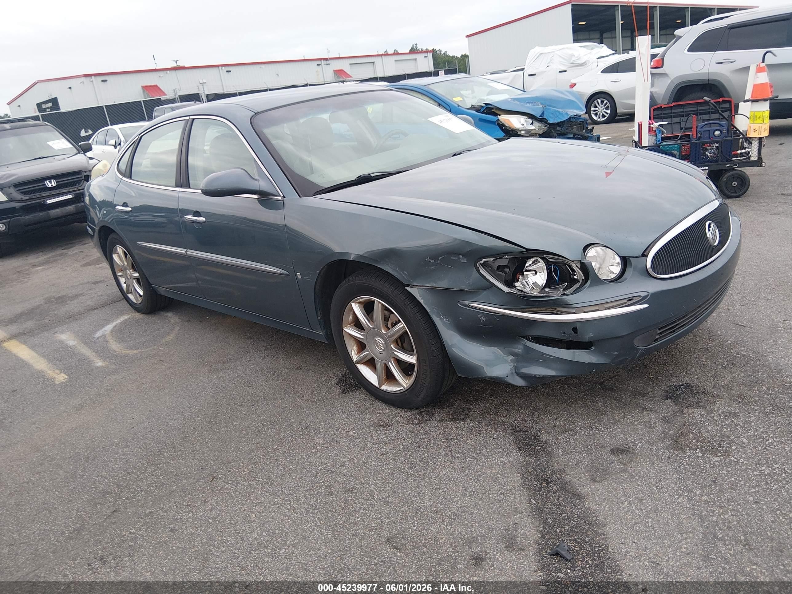 2007 Buick Lacrosse Cxl Light Blue vin: 2G4WD582371209583