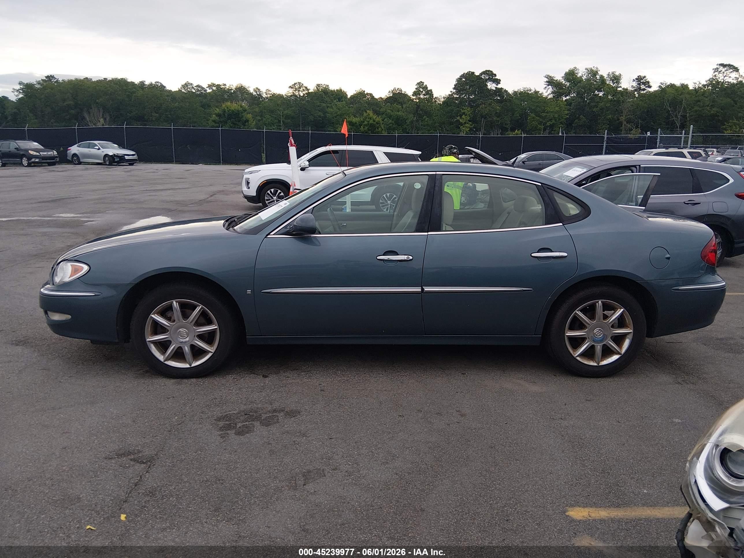 2007 Buick Lacrosse Cxl Light Blue vin: 2G4WD582371209583