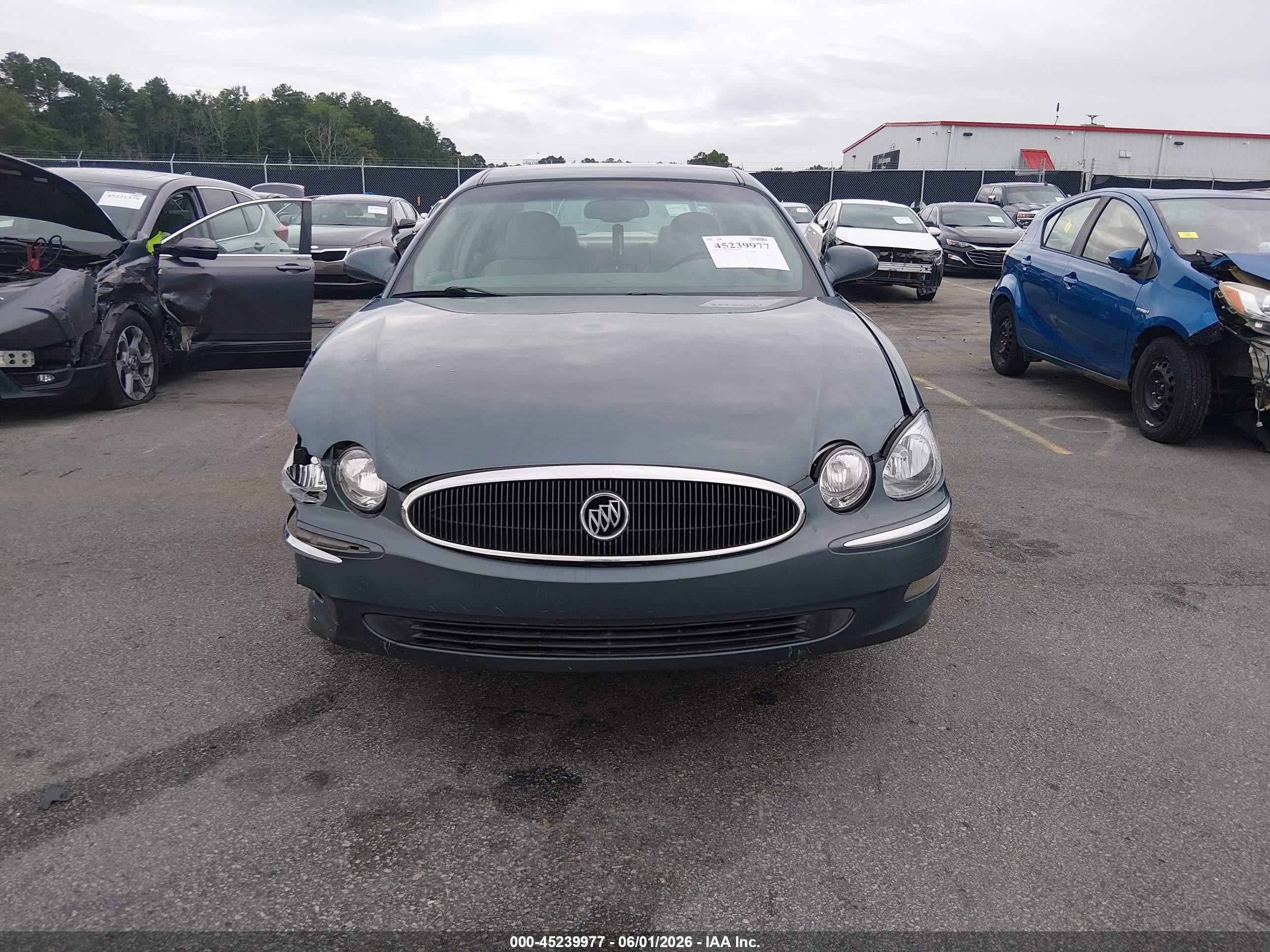 2007 Buick Lacrosse Cxl Light Blue vin: 2G4WD582371209583