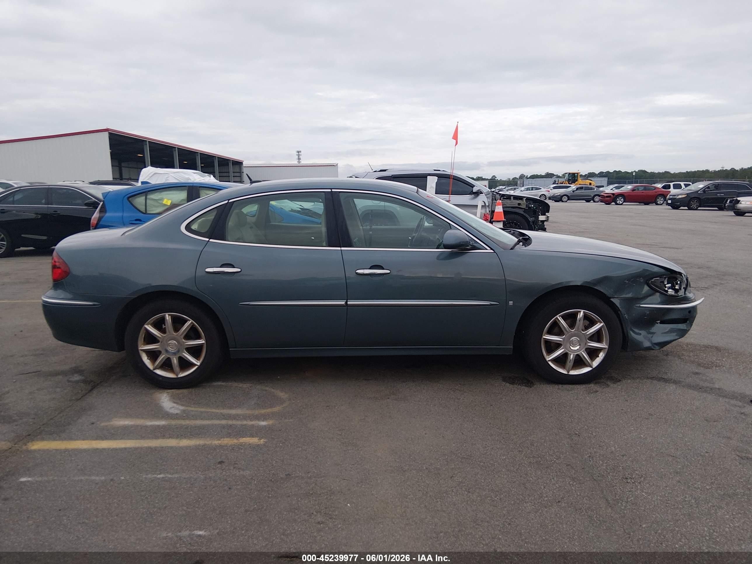 2007 Buick Lacrosse Cxl Light Blue vin: 2G4WD582371209583