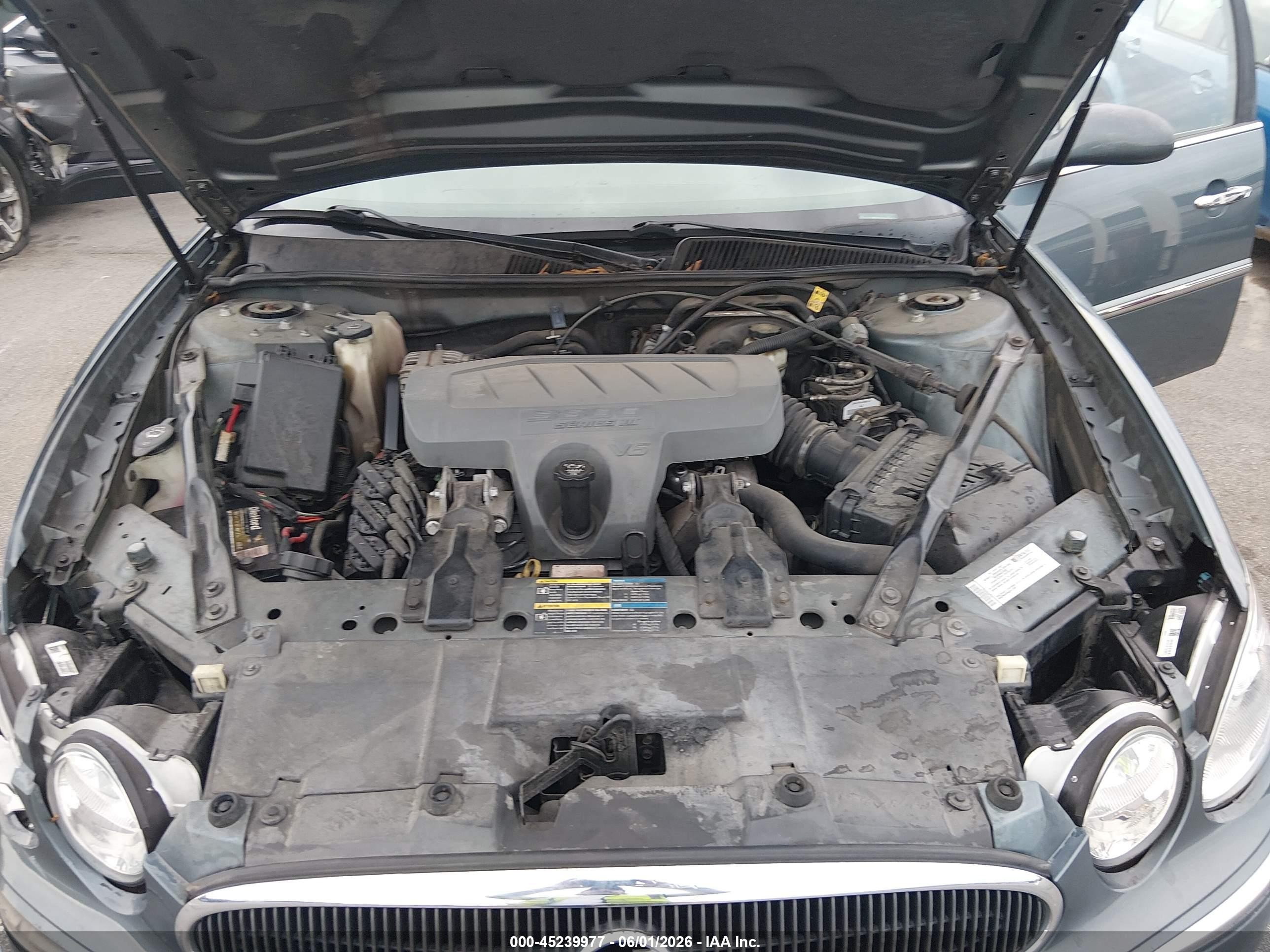 2007 Buick Lacrosse Cxl Light Blue vin: 2G4WD582371209583