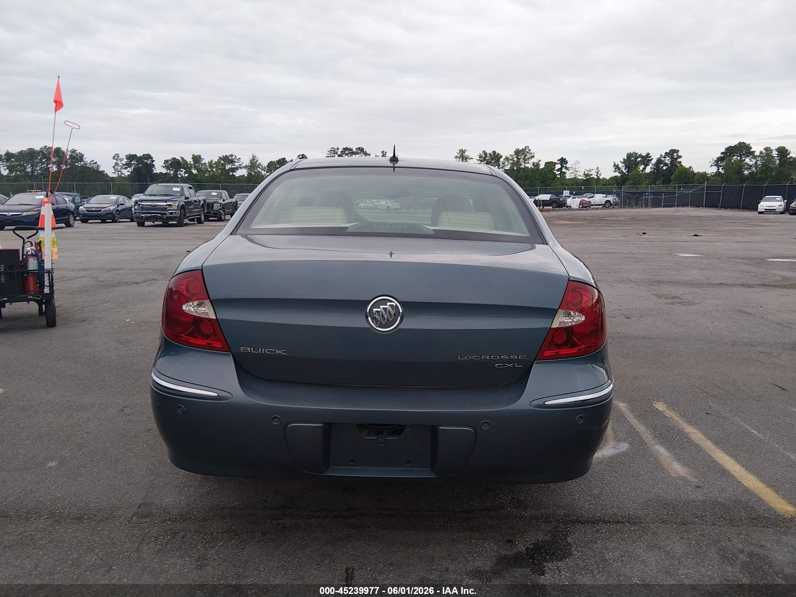 2007 Buick Lacrosse Cxl Light Blue vin: 2G4WD582371209583