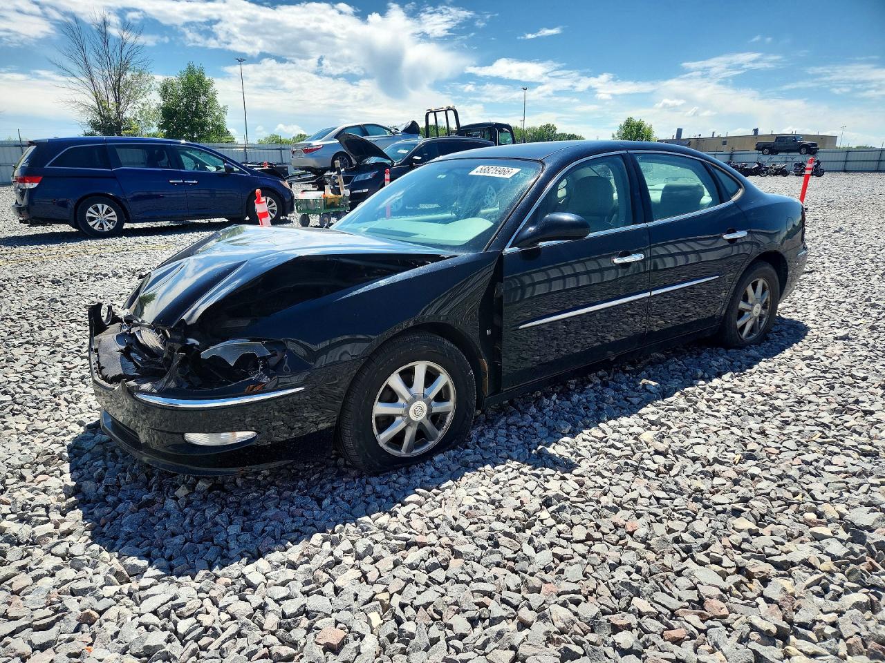2008 Buick Lacrosse Cxl Black vin: 2G4WD582381147684
