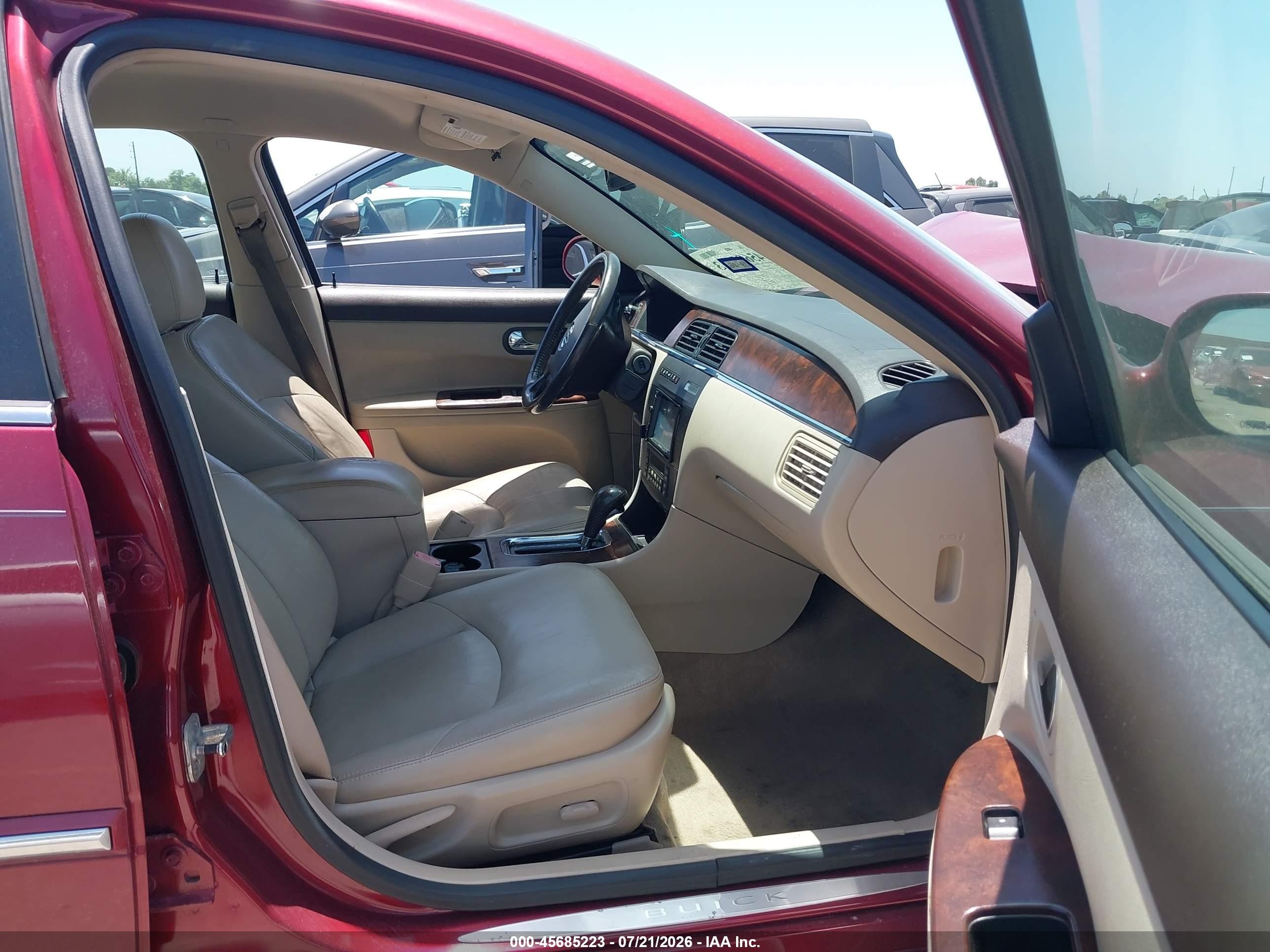 2009 Buick Lacrosse Cxl Burgundy vin: 2G4WD582391236432