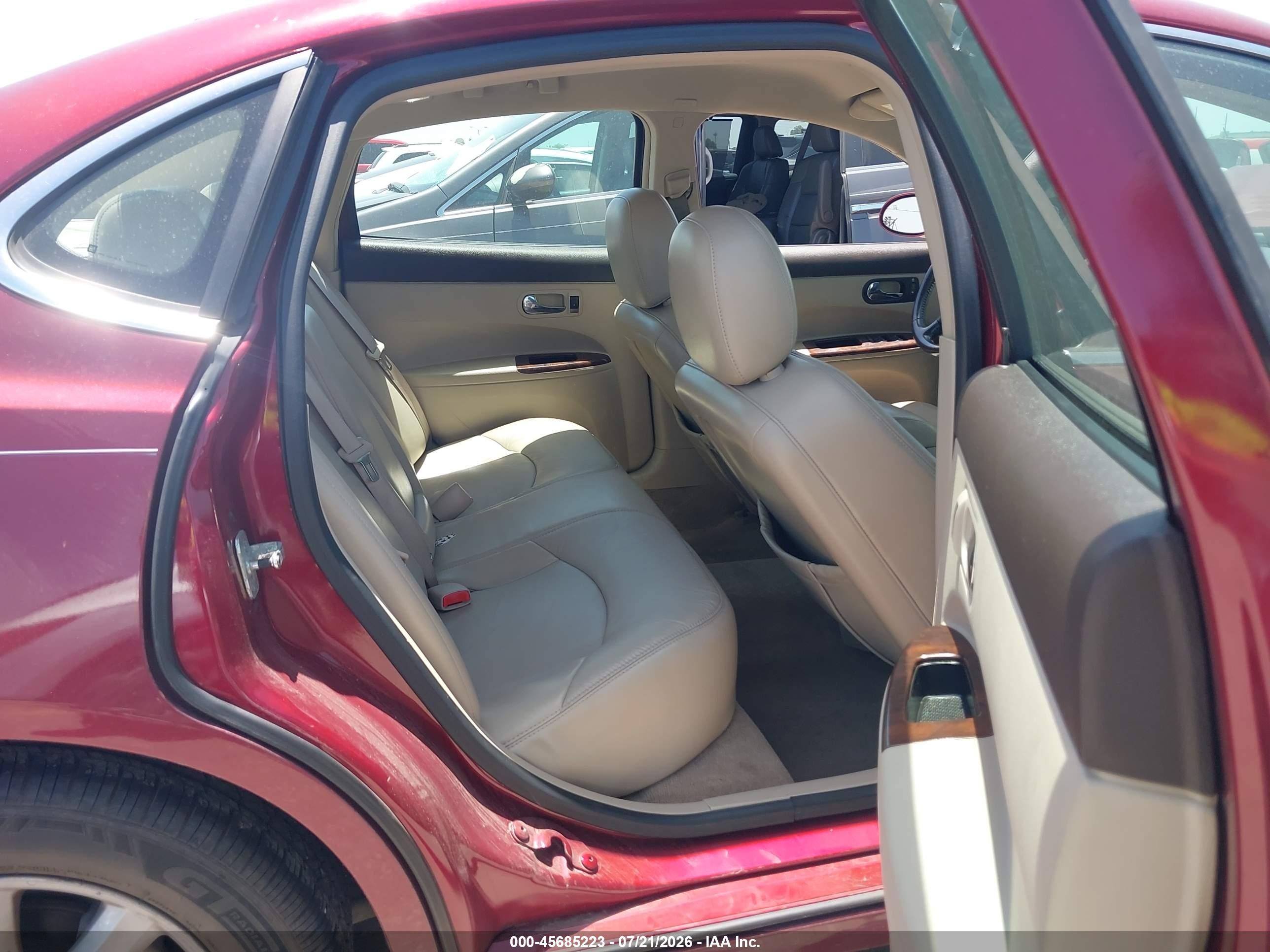 2009 Buick Lacrosse Cxl Burgundy vin: 2G4WD582391236432