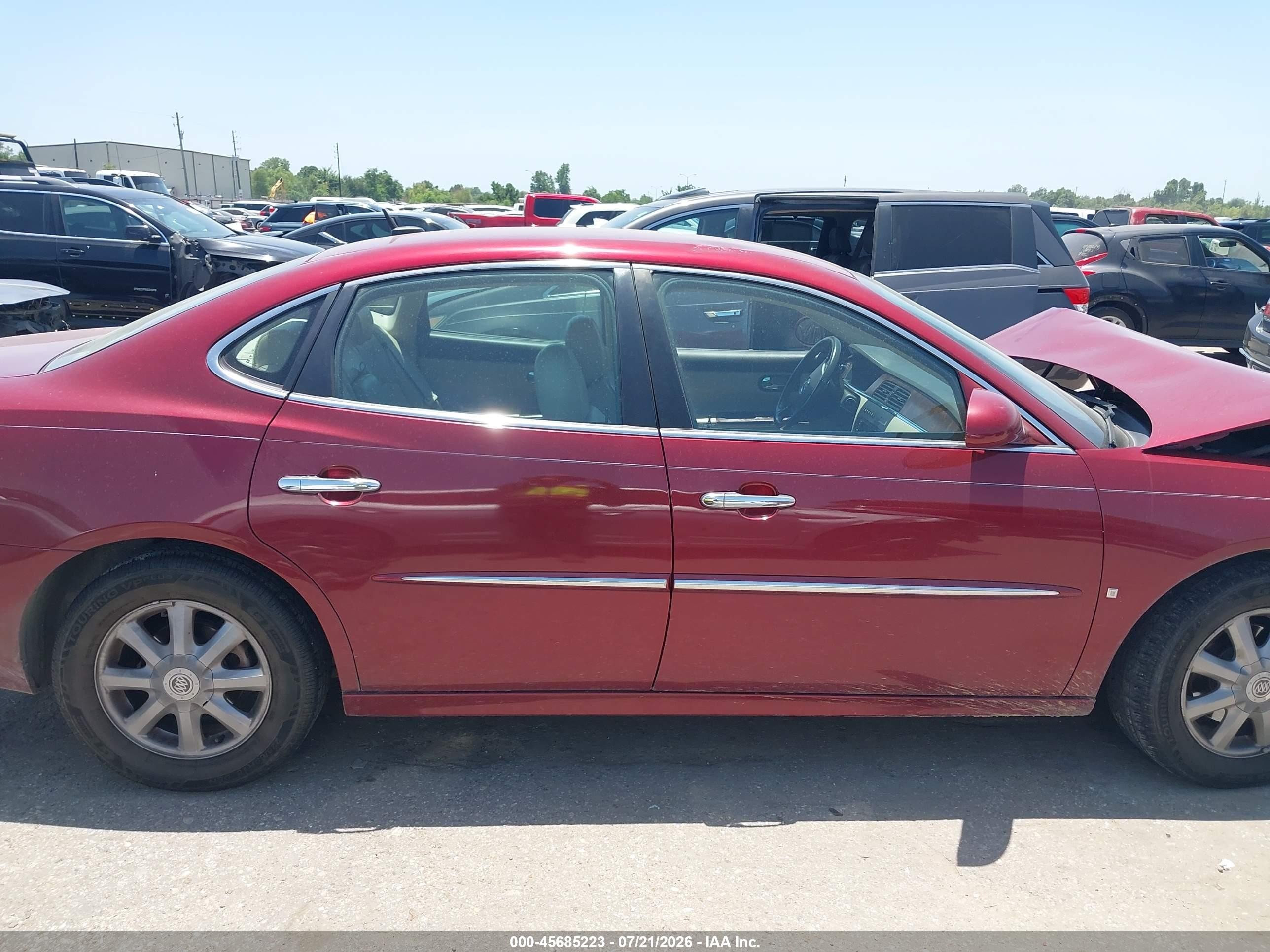 2009 Buick Lacrosse Cxl Burgundy vin: 2G4WD582391236432