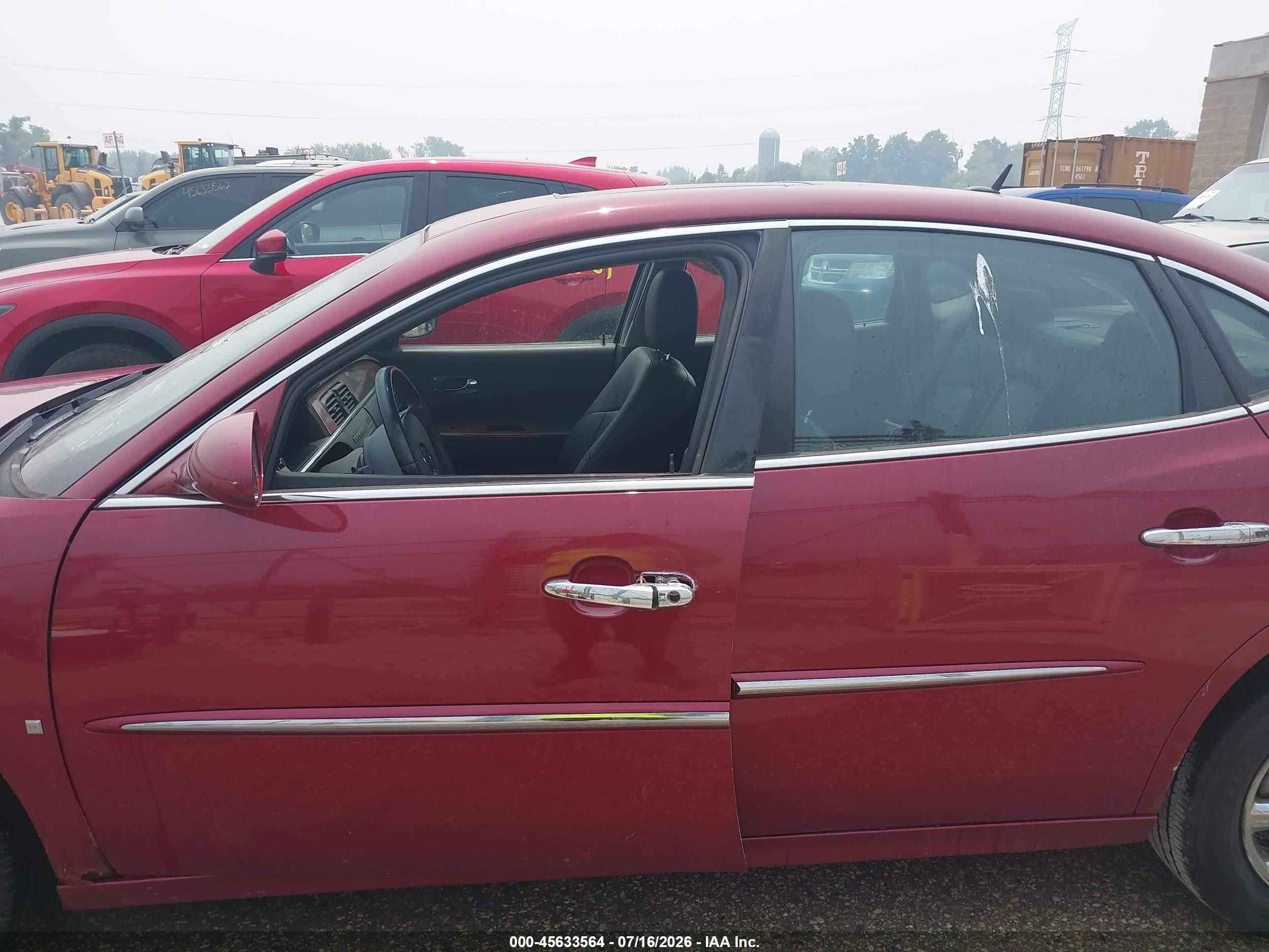 2006 Buick Lacrosse Cxl Burgundy vin: 2G4WD582461176950