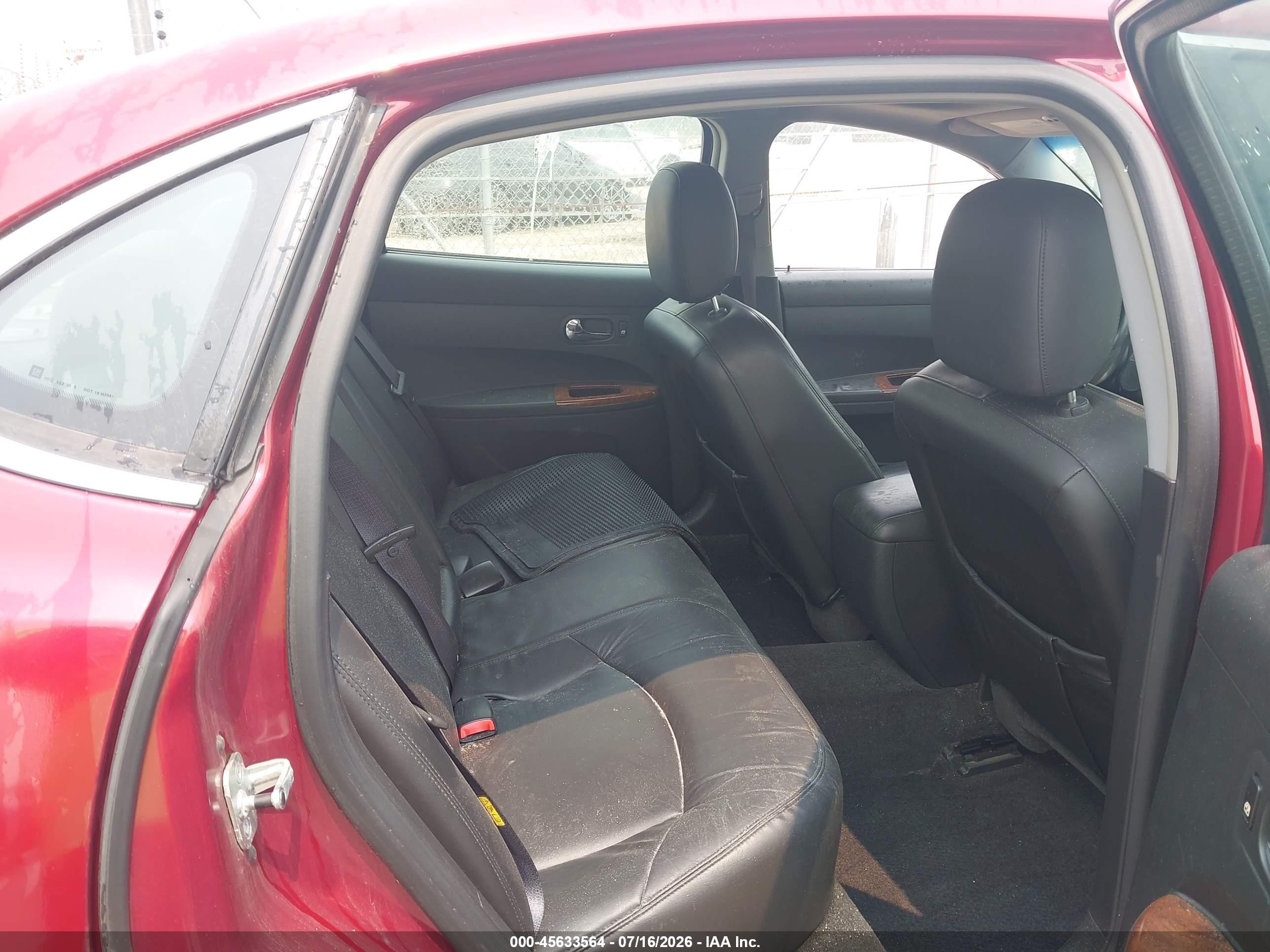 2006 Buick Lacrosse Cxl Burgundy vin: 2G4WD582461176950