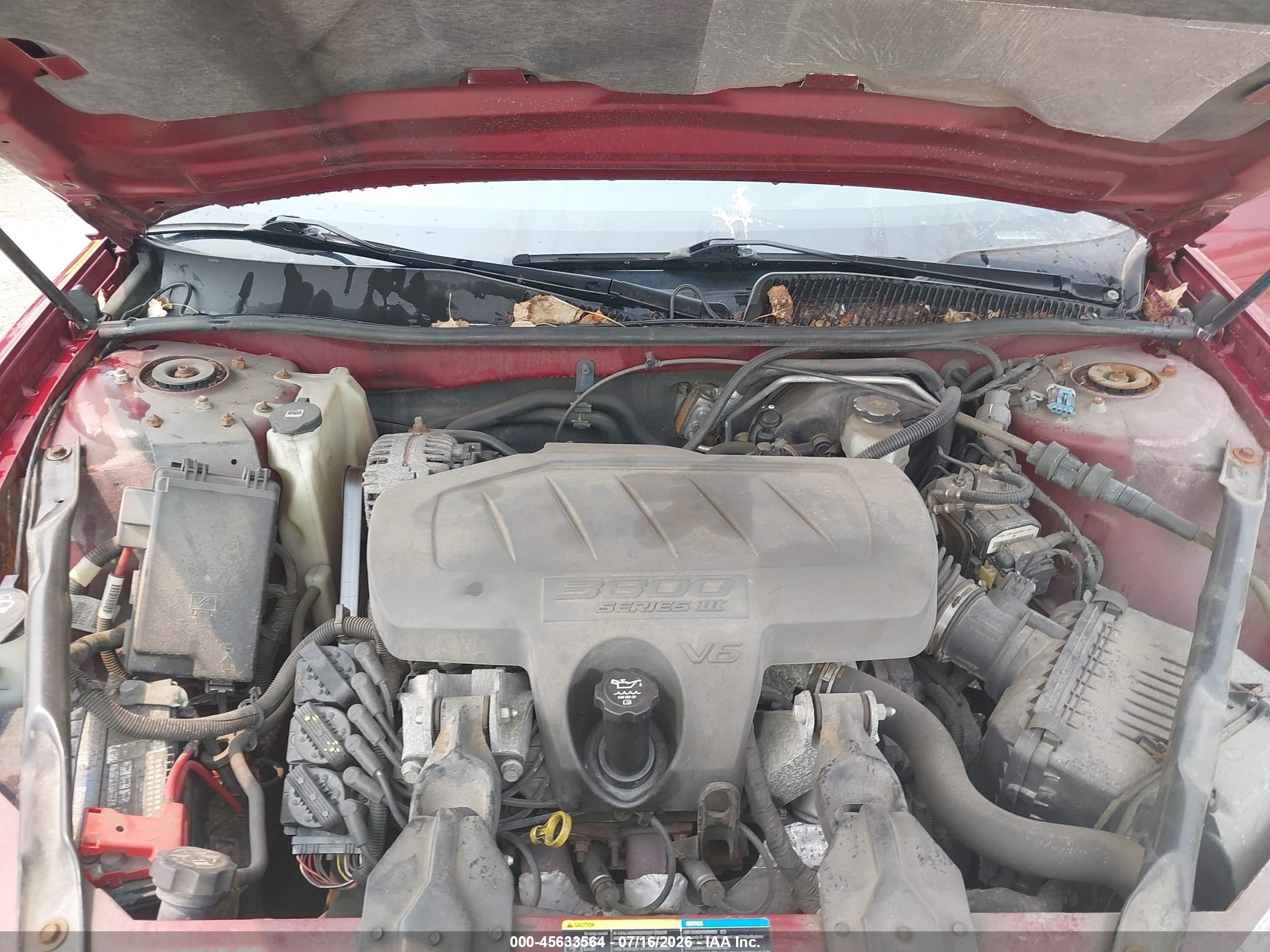 2006 Buick Lacrosse Cxl Burgundy vin: 2G4WD582461176950