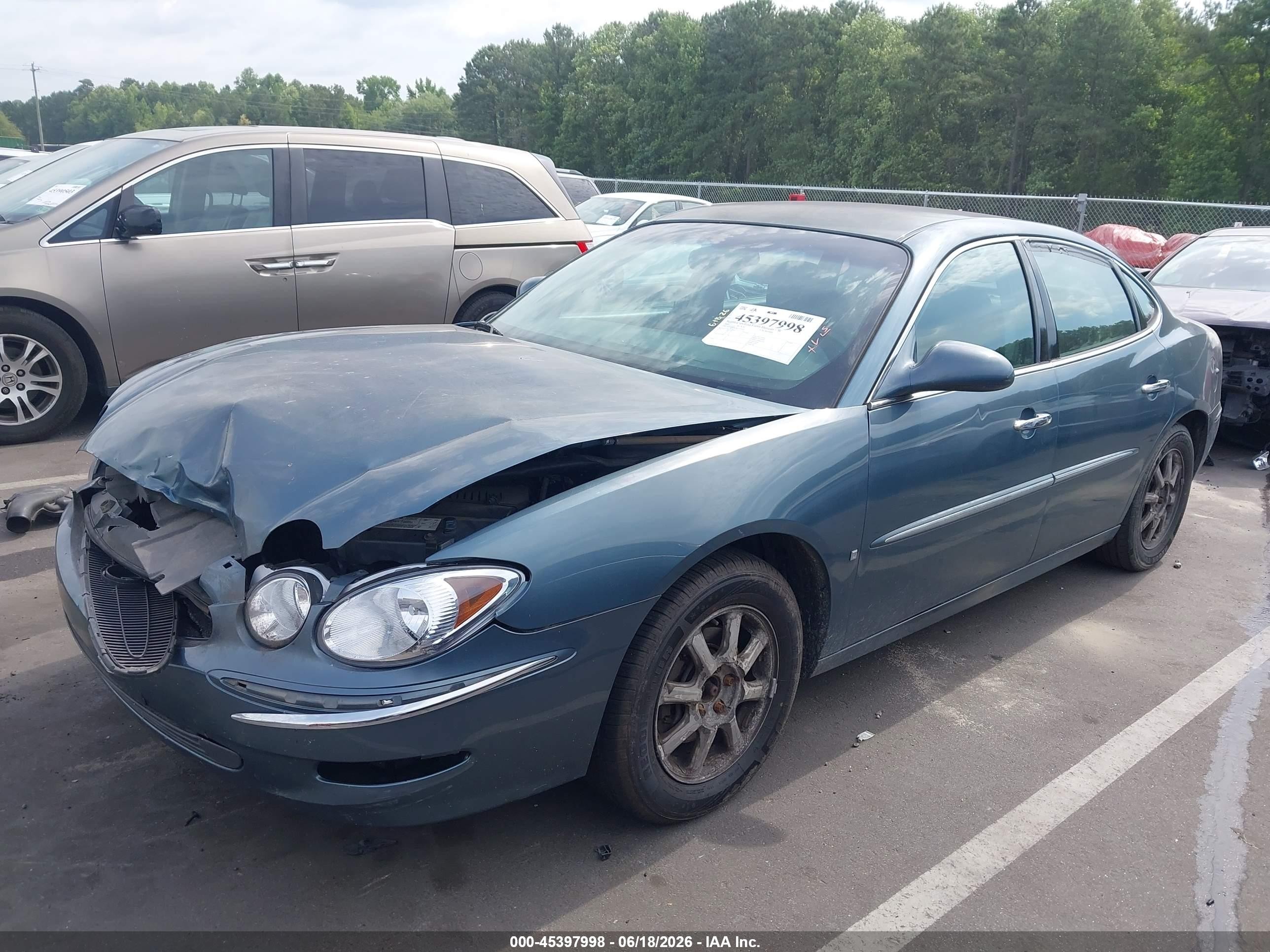 2006 Buick Lacrosse Cxl Green vin: 2G4WD582461235950