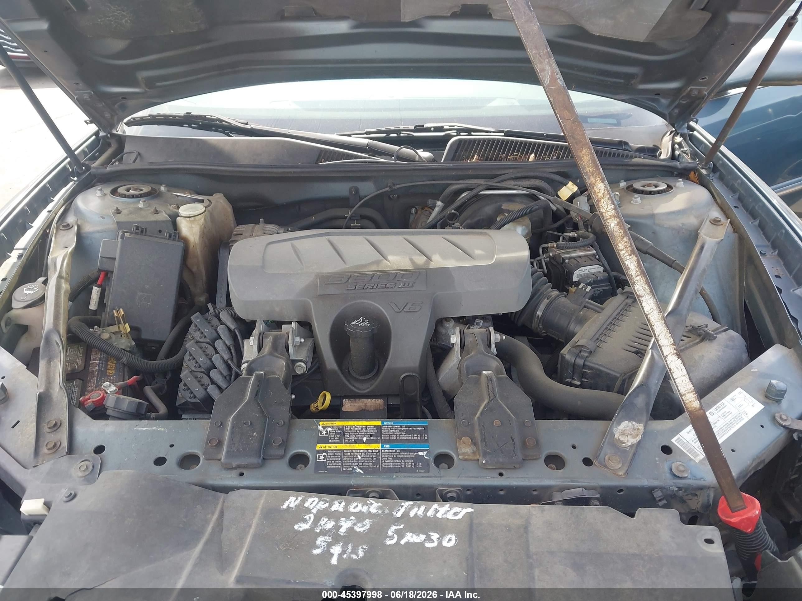 2006 Buick Lacrosse Cxl Green vin: 2G4WD582461235950