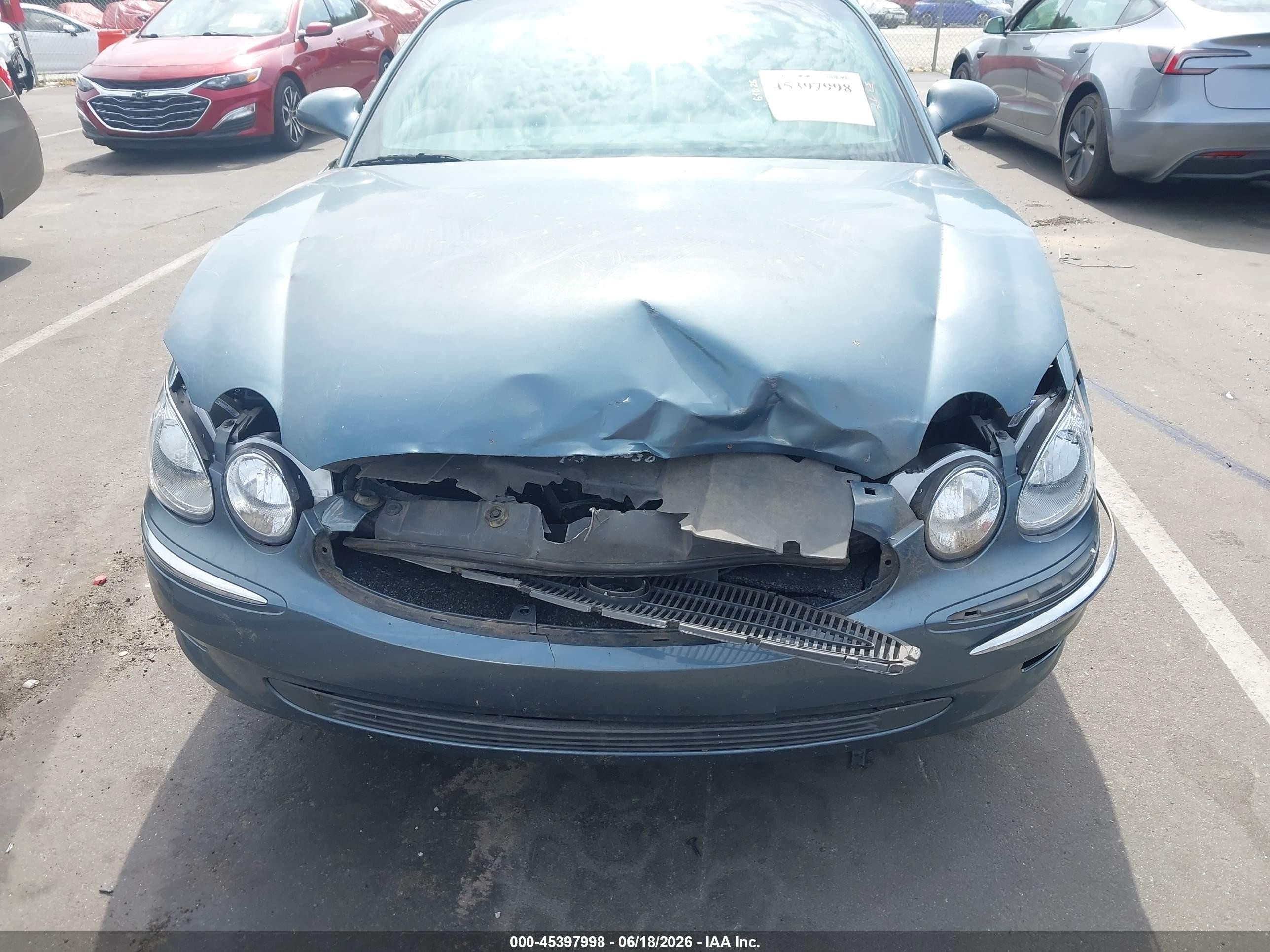 2006 Buick Lacrosse Cxl Green vin: 2G4WD582461235950