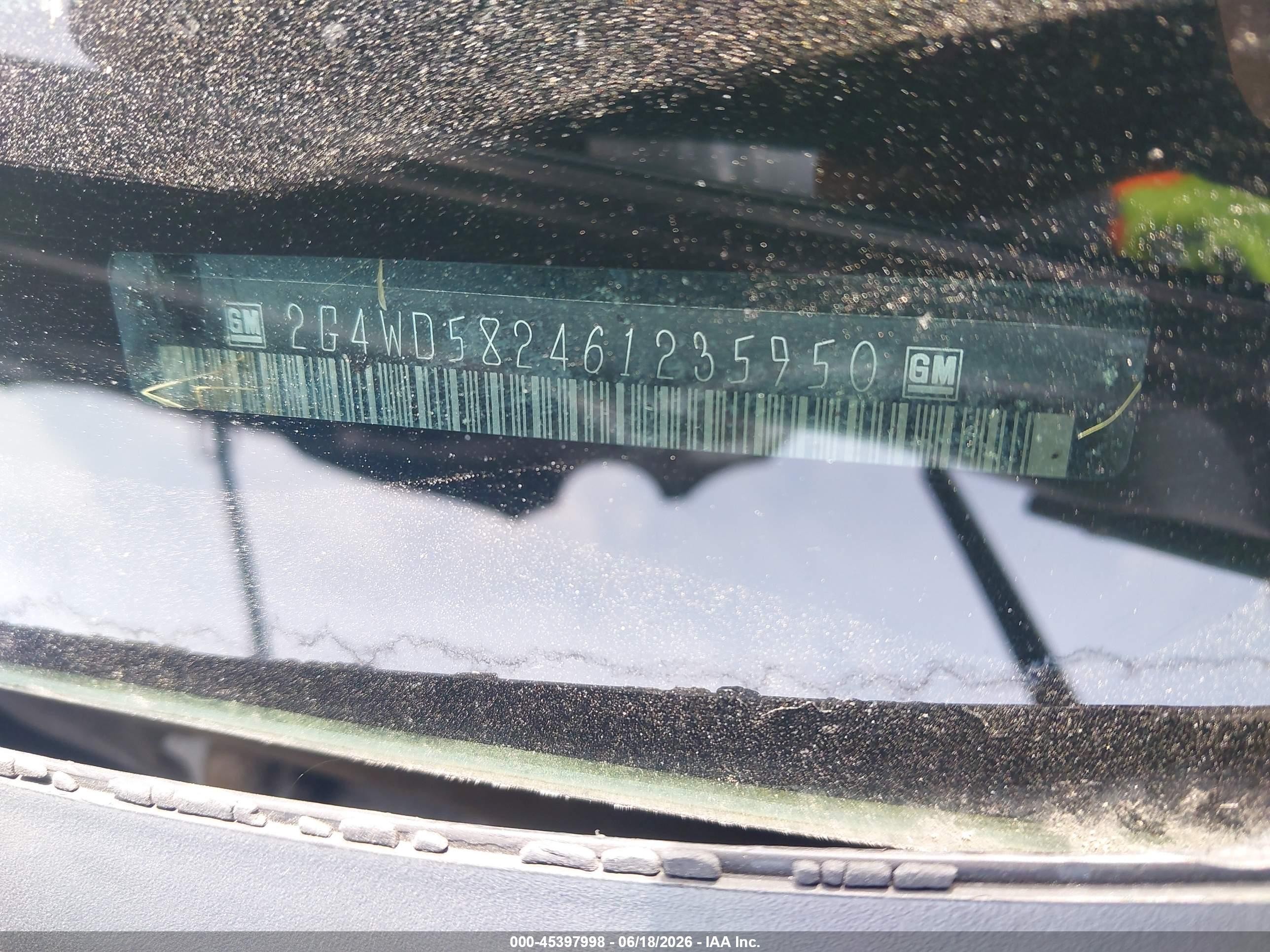 2006 Buick Lacrosse Cxl Green vin: 2G4WD582461235950