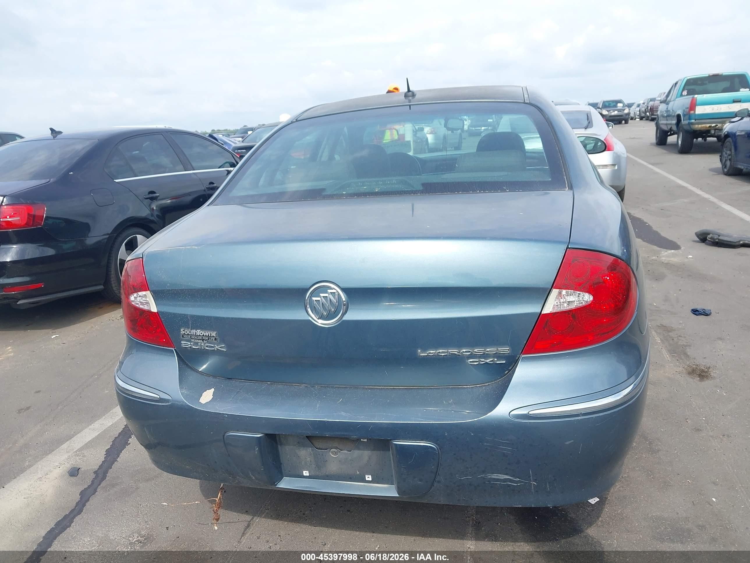 2006 Buick Lacrosse Cxl Green vin: 2G4WD582461235950
