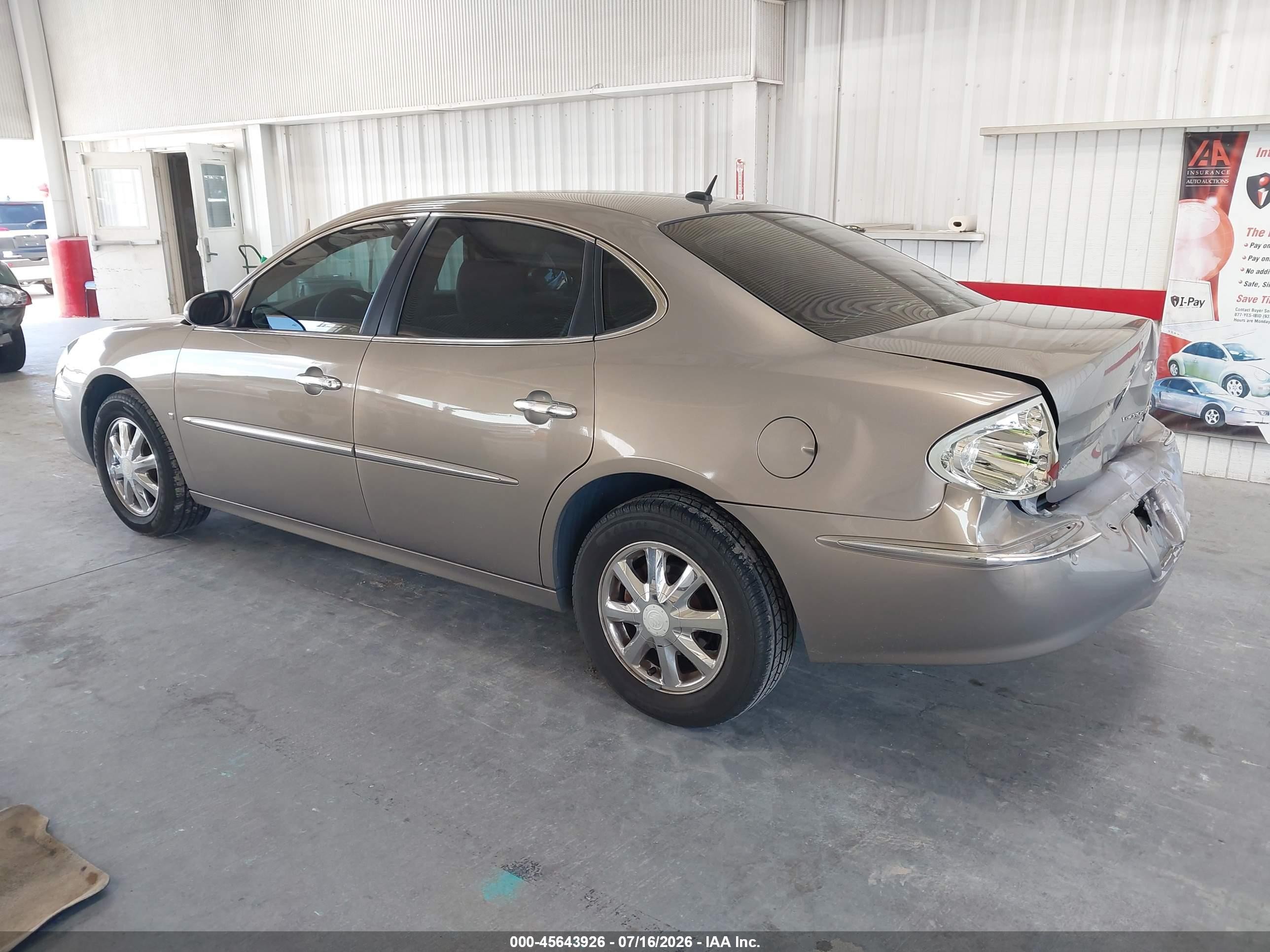 2006 Buick Lacrosse Cxl Beige vin: 2G4WD582461261402