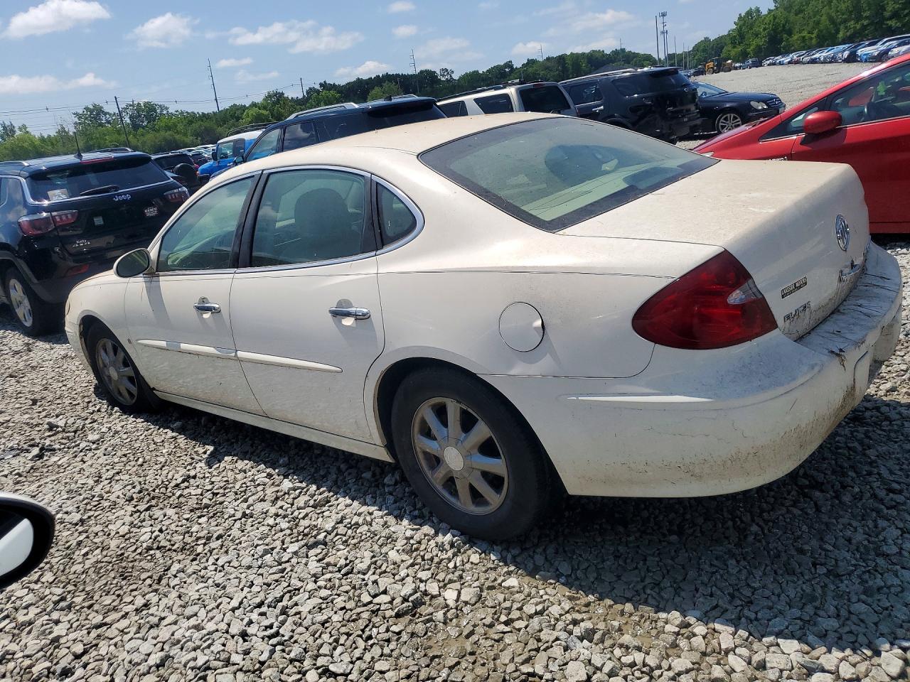 2007 Buick Lacrosse Cxl White vin: 2G4WD582471110335