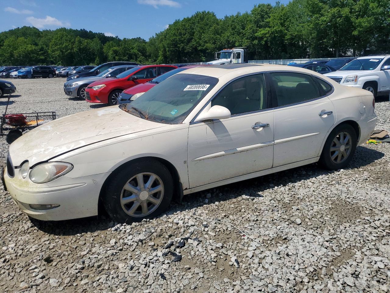 2007 Buick Lacrosse Cxl White vin: 2G4WD582471110335