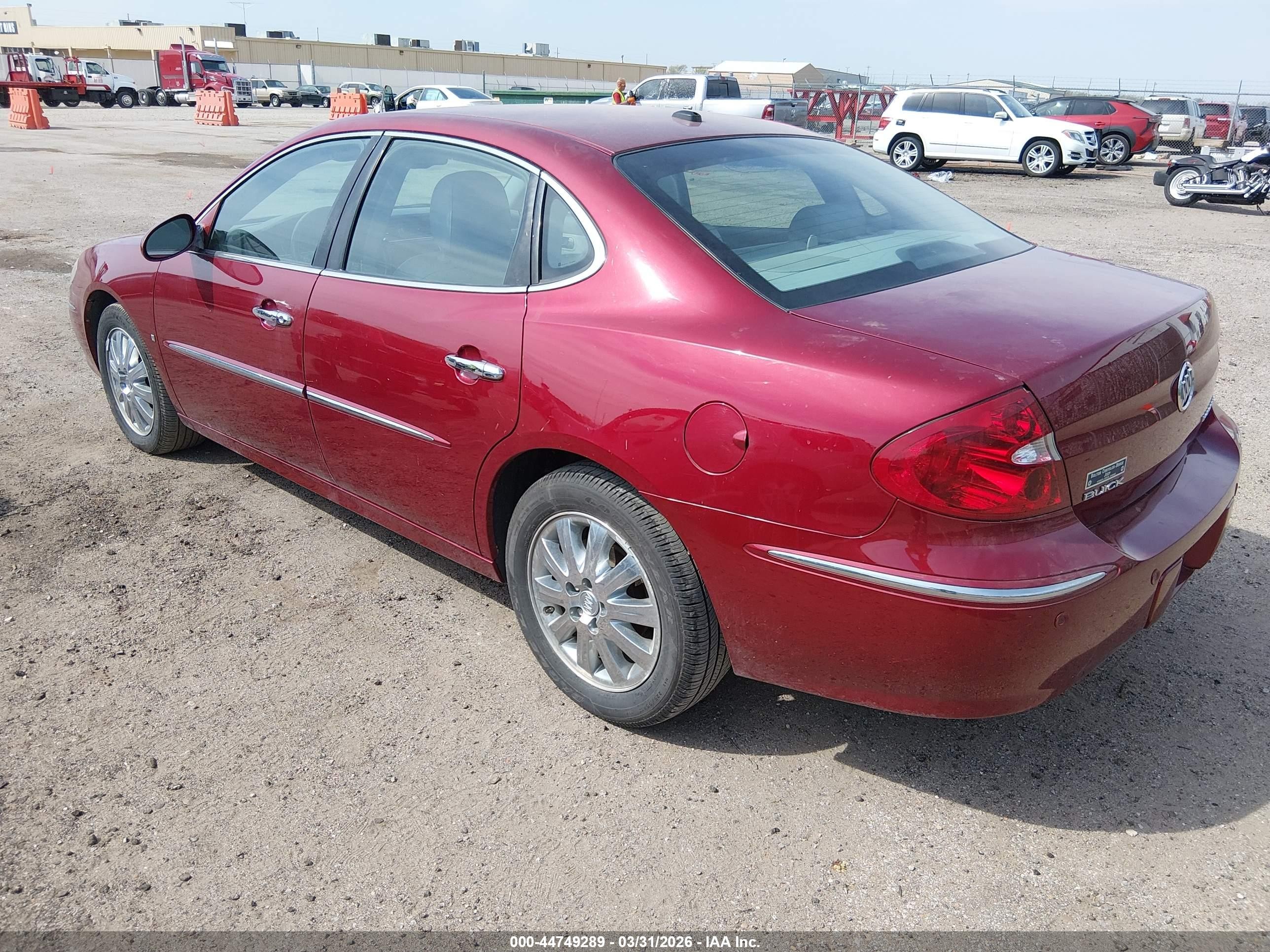 2007 Buick Lacrosse Cxl Red vin: 2G4WD582471194513