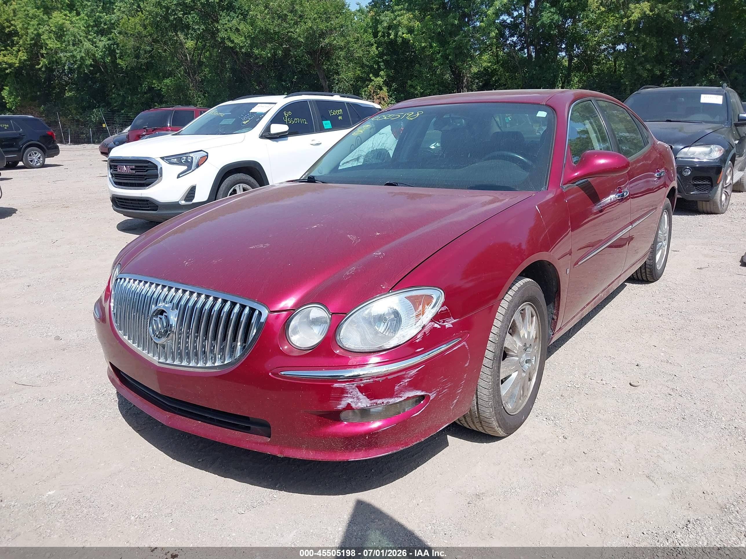 2008 Buick Lacrosse Cxl Red vin: 2G4WD582481248488