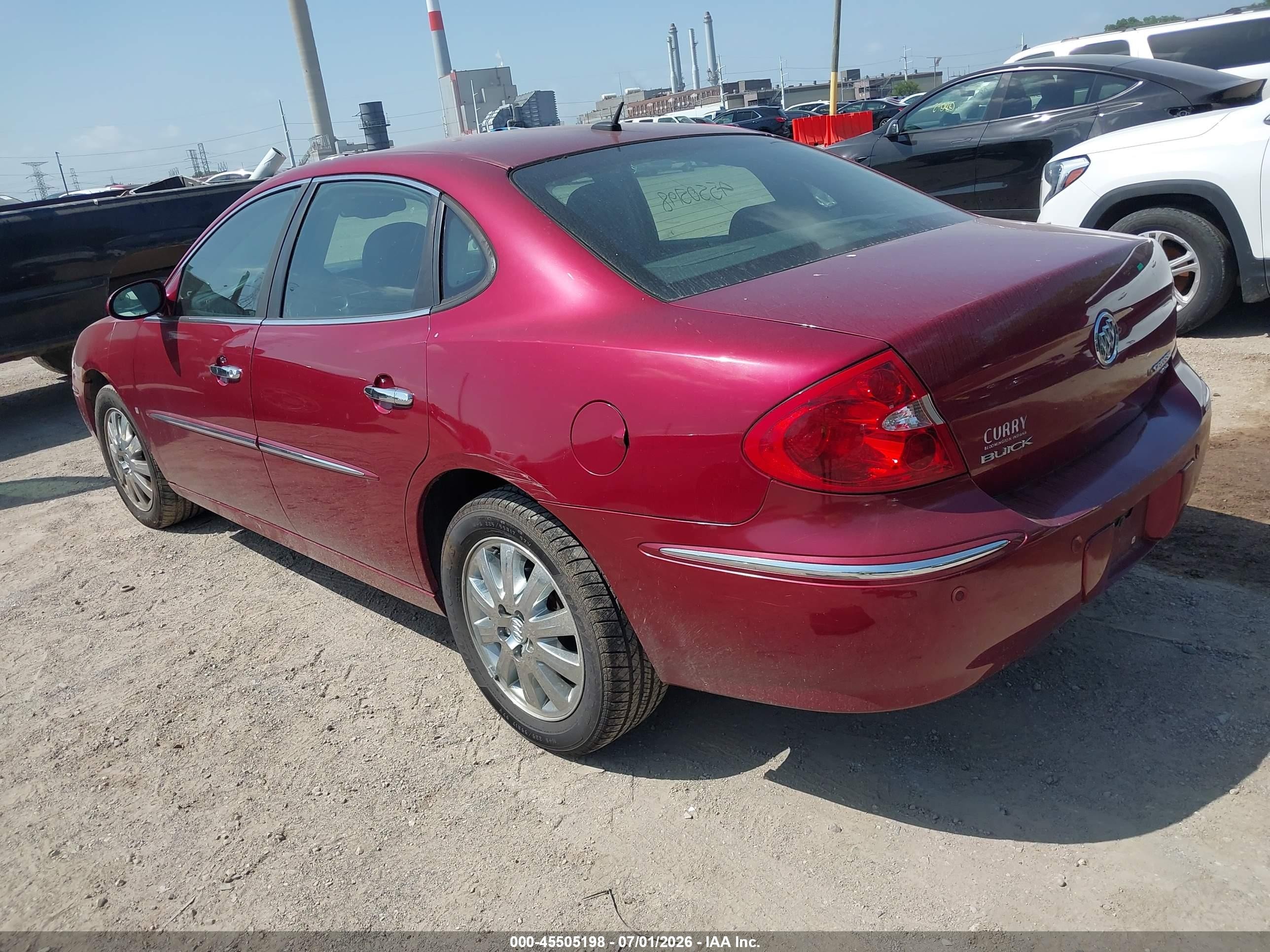 2008 Buick Lacrosse Cxl Red vin: 2G4WD582481248488
