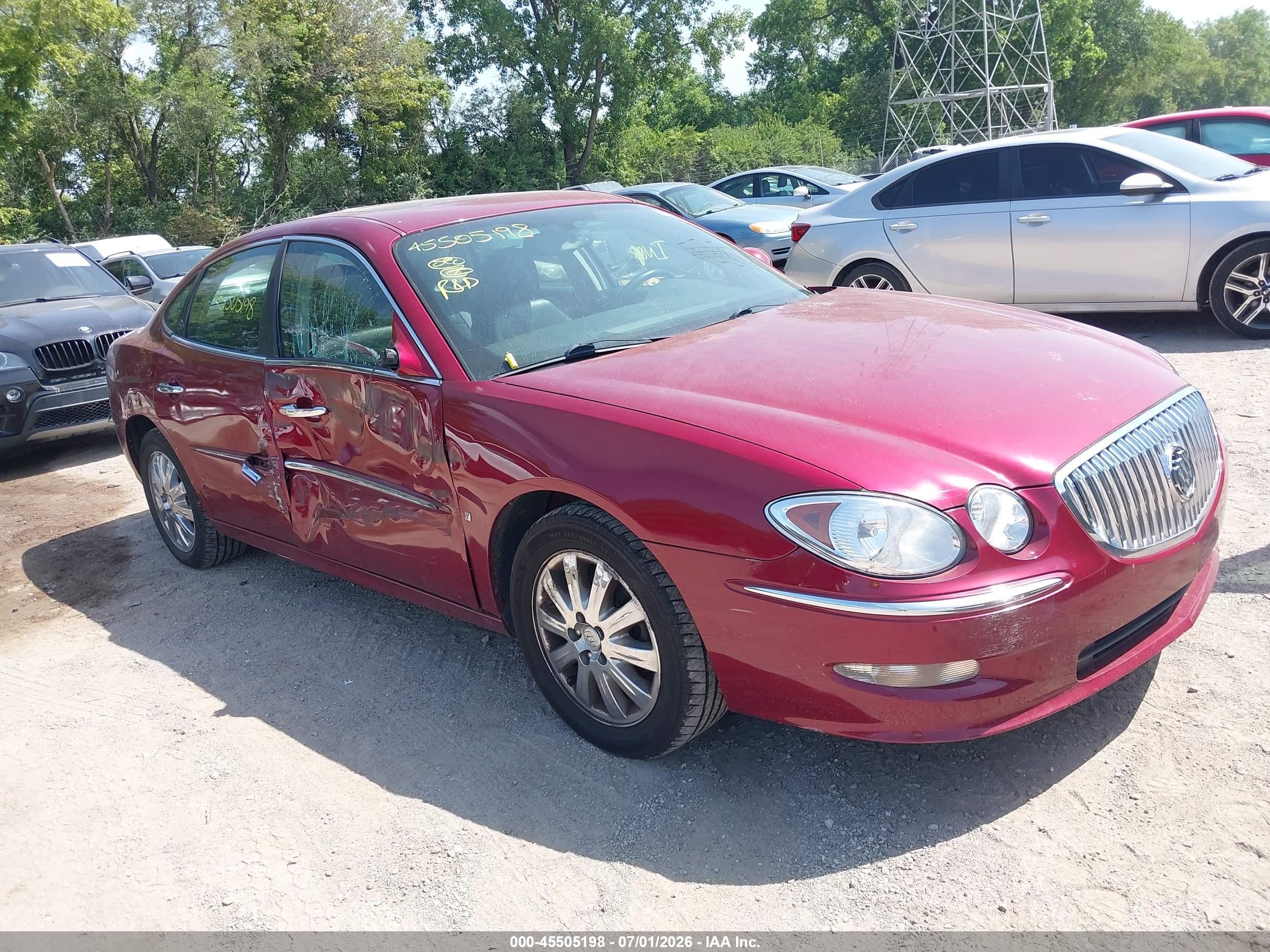 2008 Buick Lacrosse Cxl Red vin: 2G4WD582481248488
