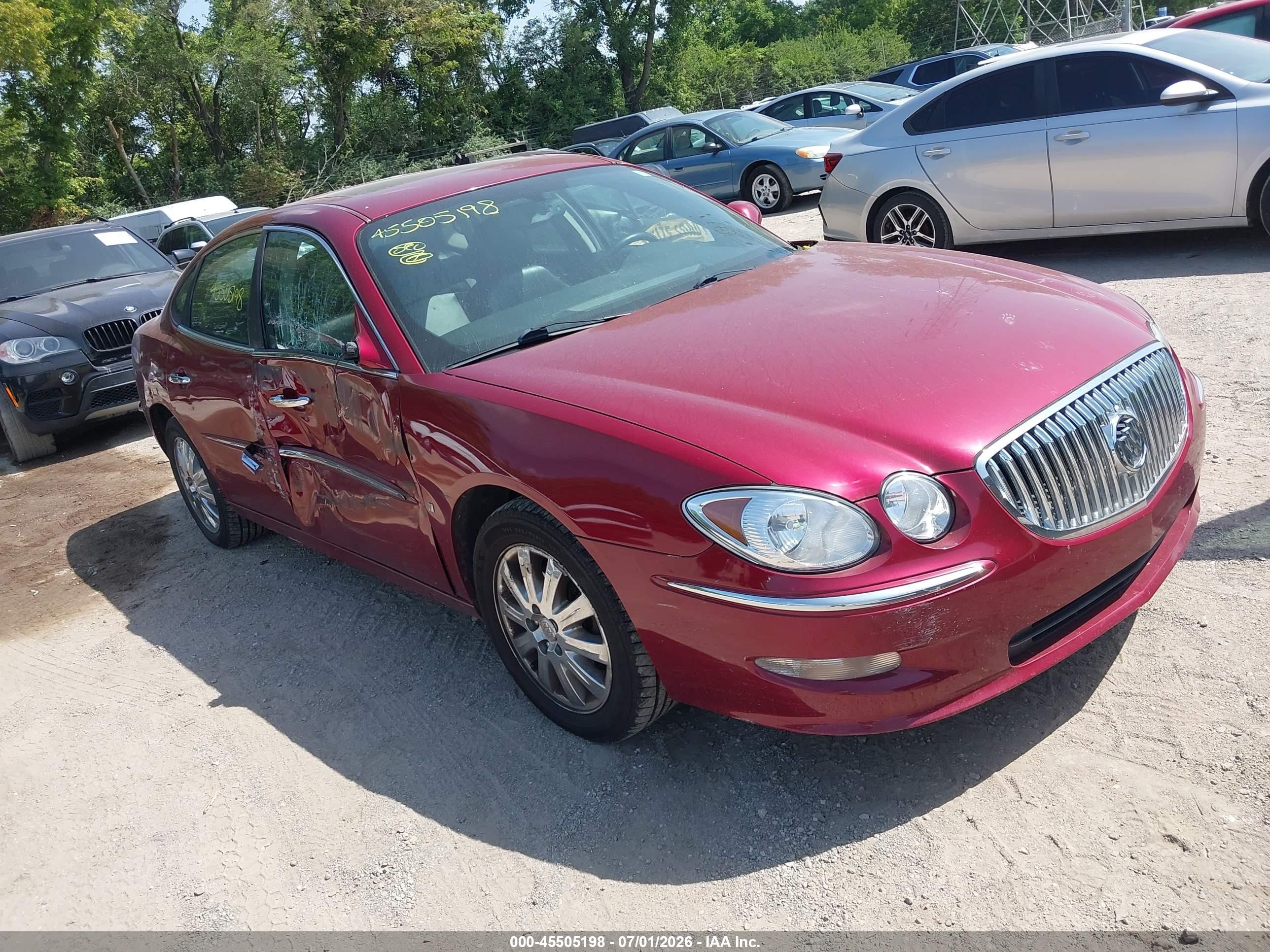 2008 Buick Lacrosse Cxl Red vin: 2G4WD582481248488