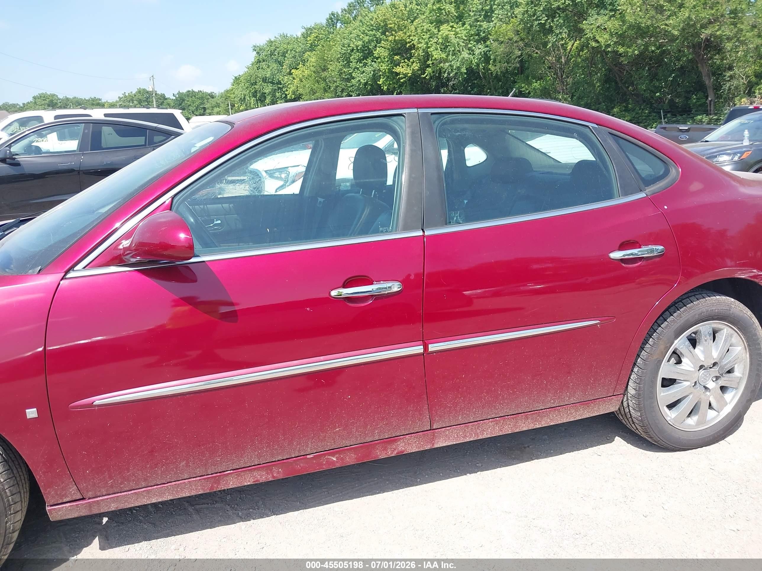 2008 Buick Lacrosse Cxl Red vin: 2G4WD582481248488