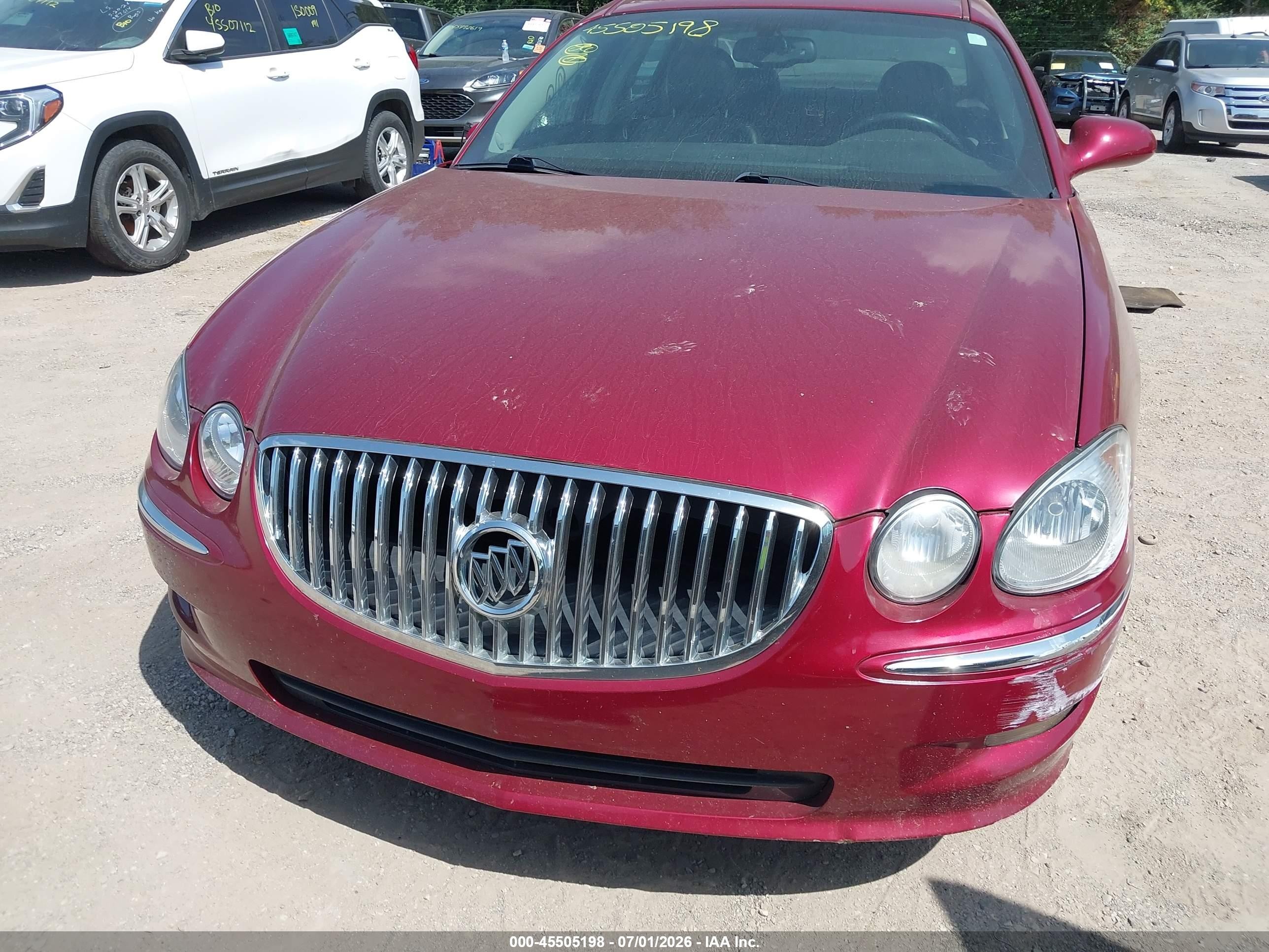 2008 Buick Lacrosse Cxl Red vin: 2G4WD582481248488