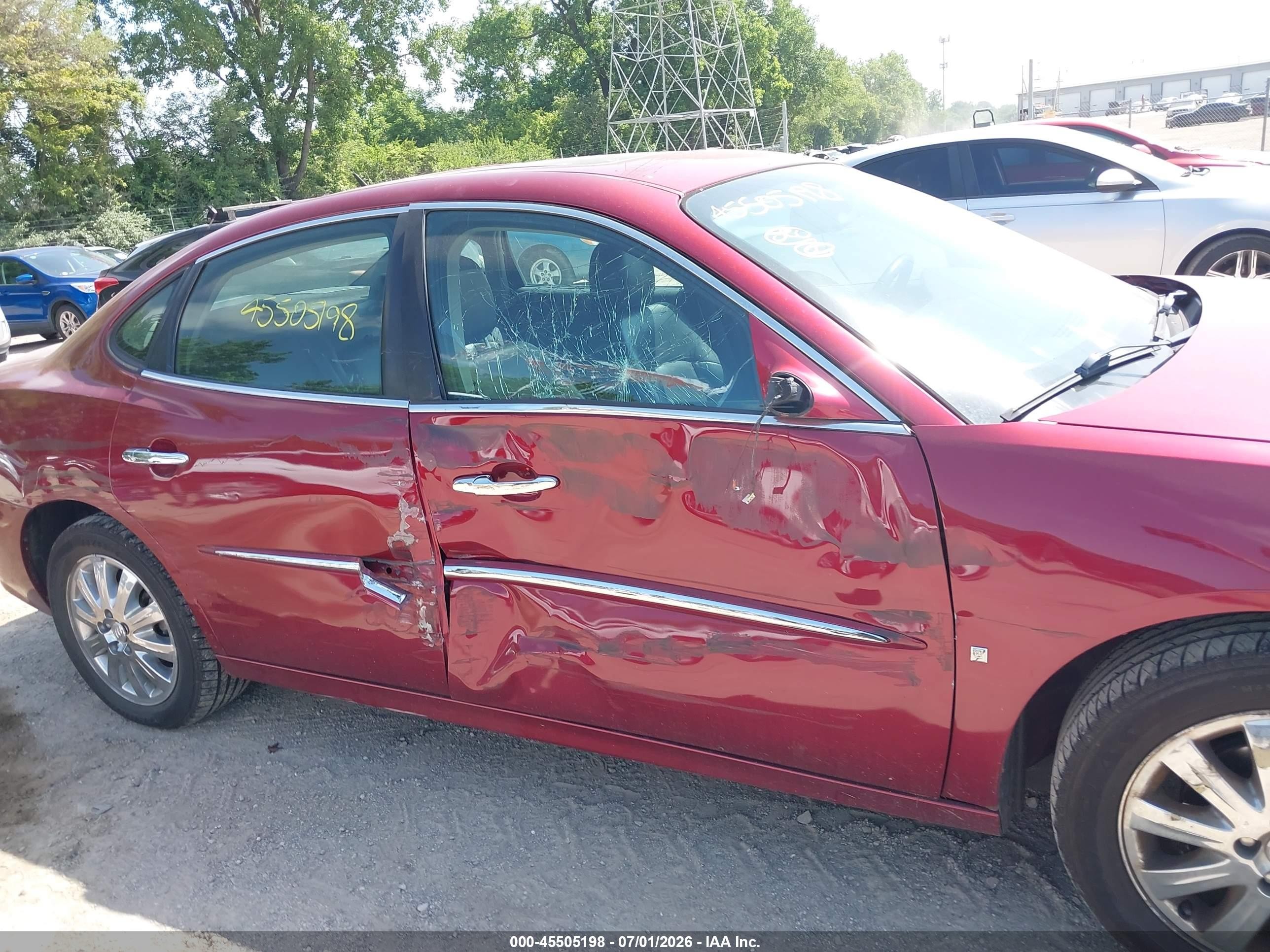 2008 Buick Lacrosse Cxl Red vin: 2G4WD582481248488