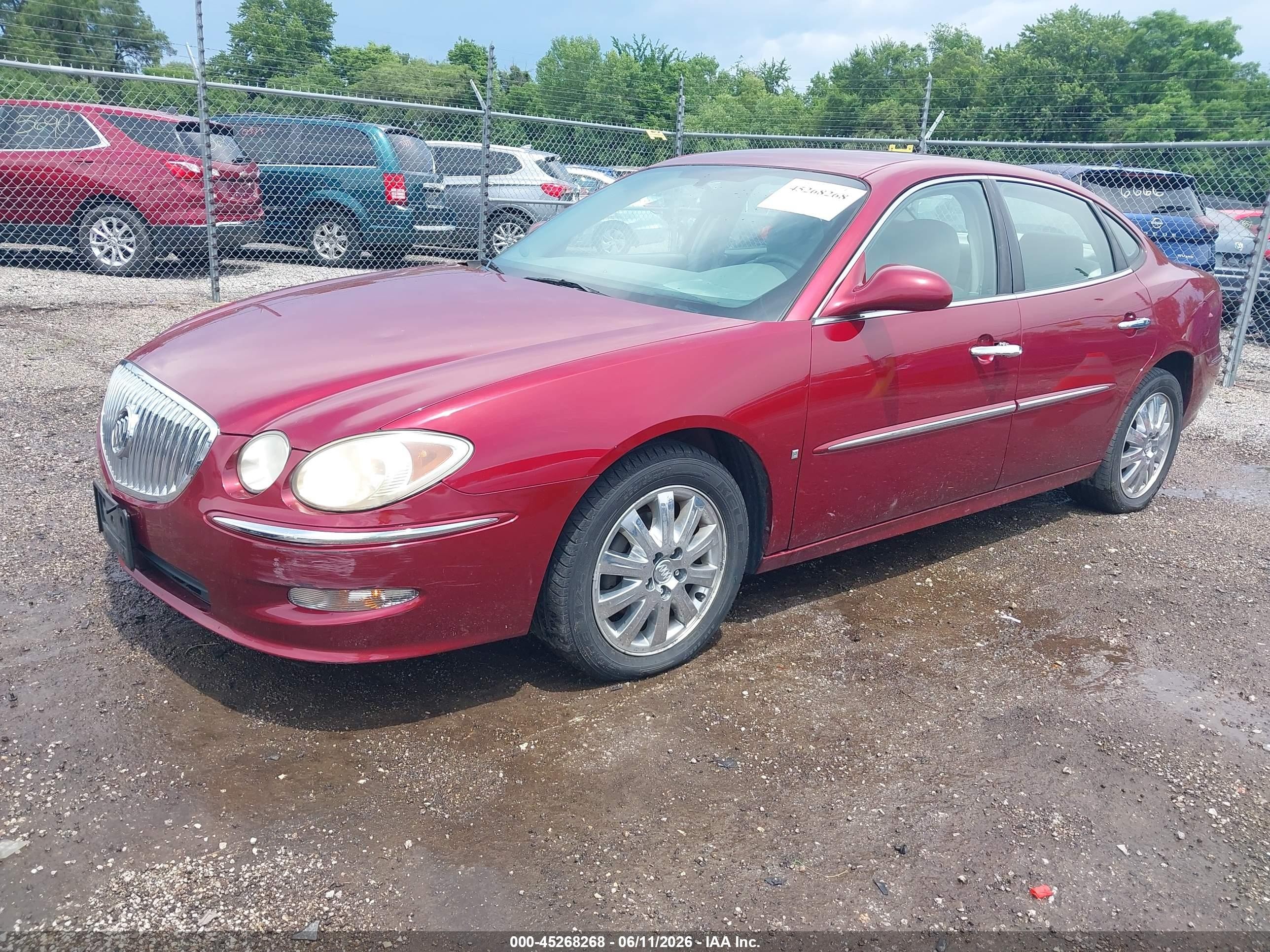 2008 Buick Lacrosse Cxl Red vin: 2G4WD582481292670