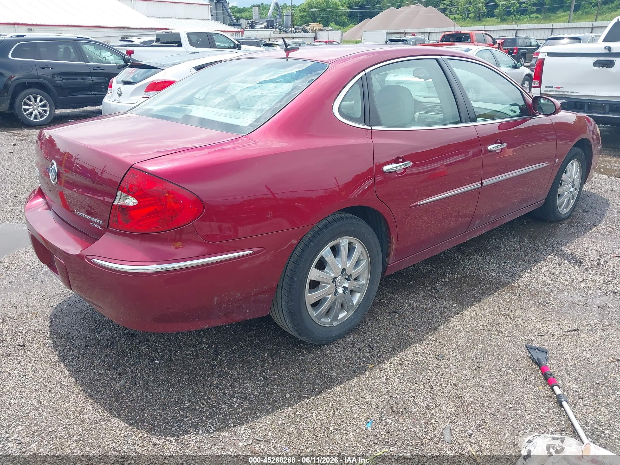 2008 Buick Lacrosse Cxl Red vin: 2G4WD582481292670