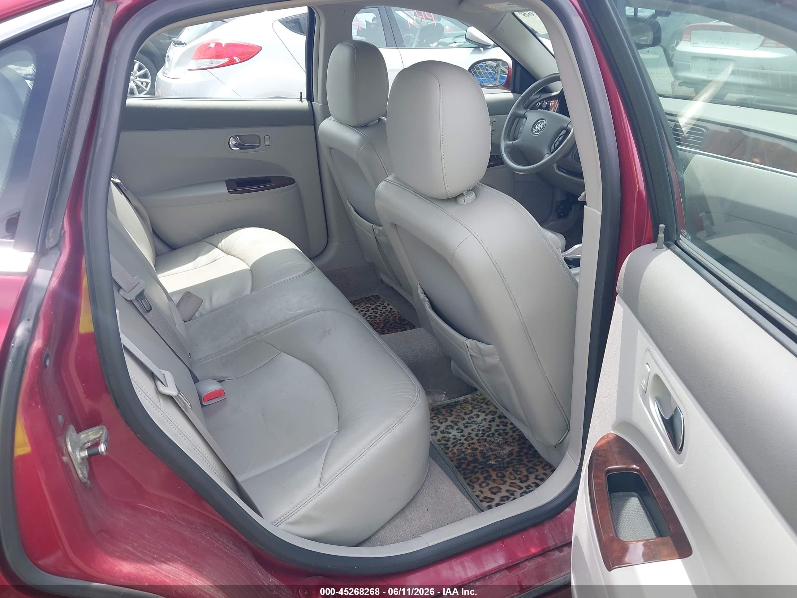 2008 Buick Lacrosse Cxl Red vin: 2G4WD582481292670