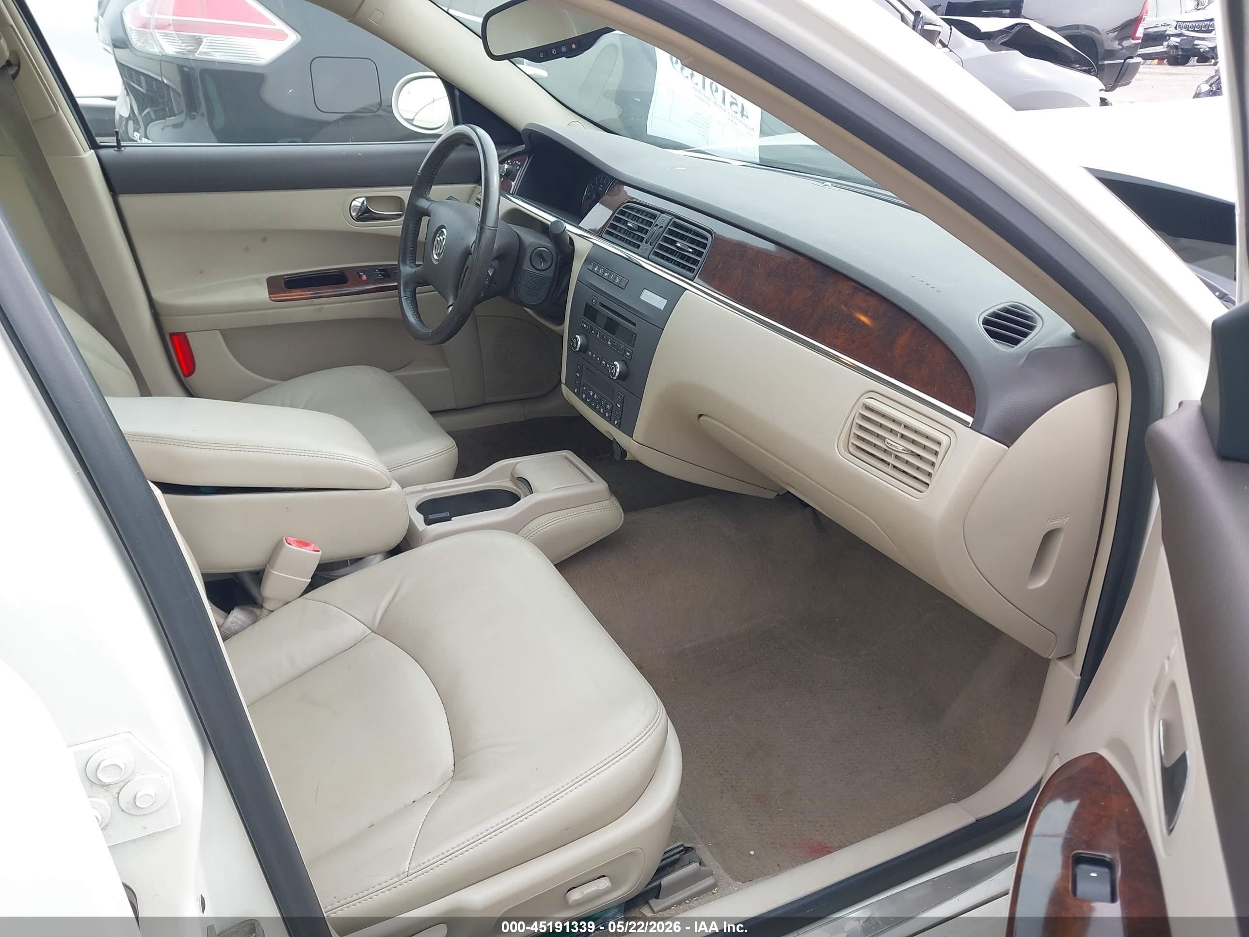 2008 Buick Lacrosse Cxl White vin: 2G4WD582481353371
