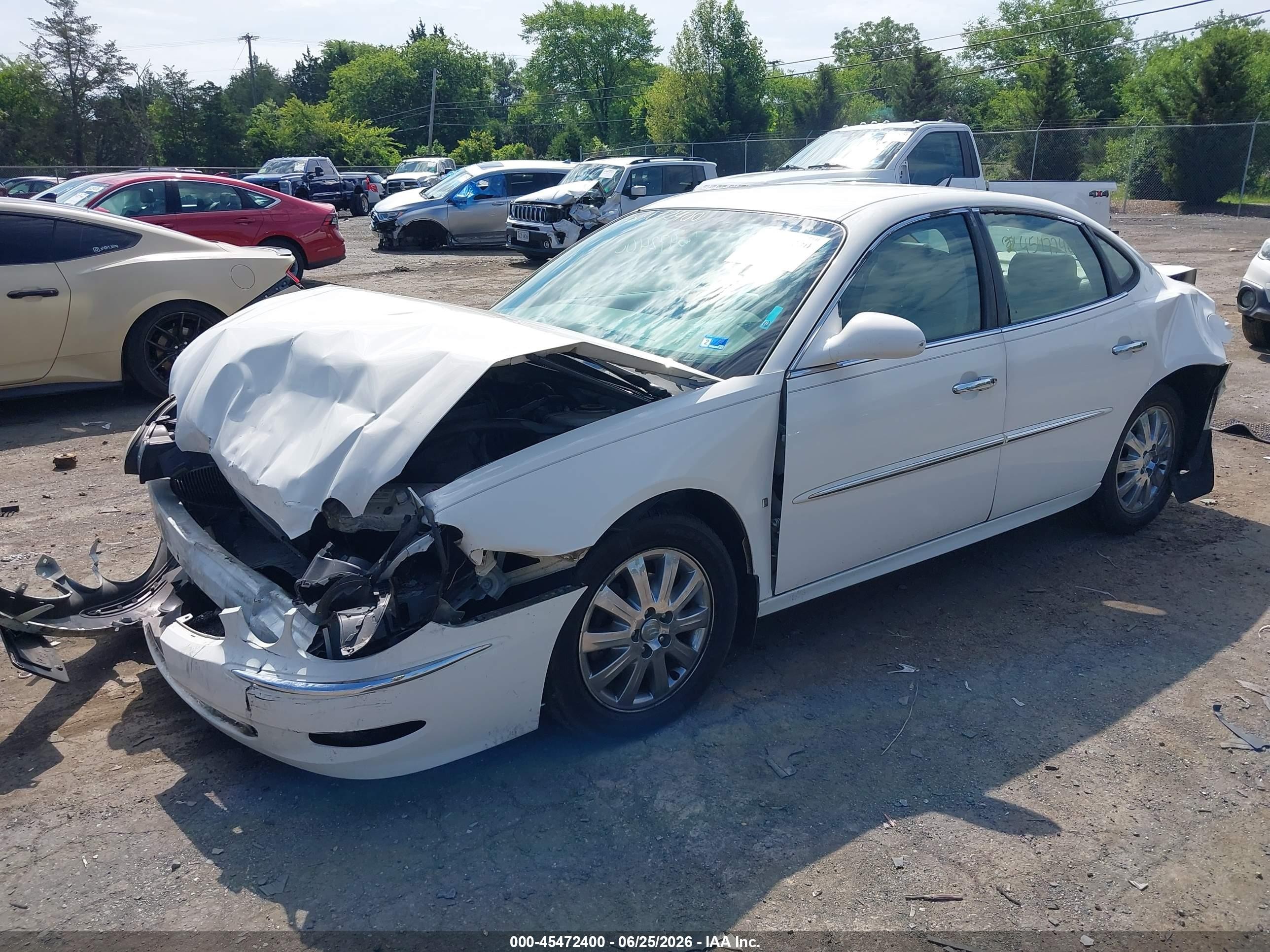2007 Buick Lacrosse Cxl White vin: 2G4WD582571161908
