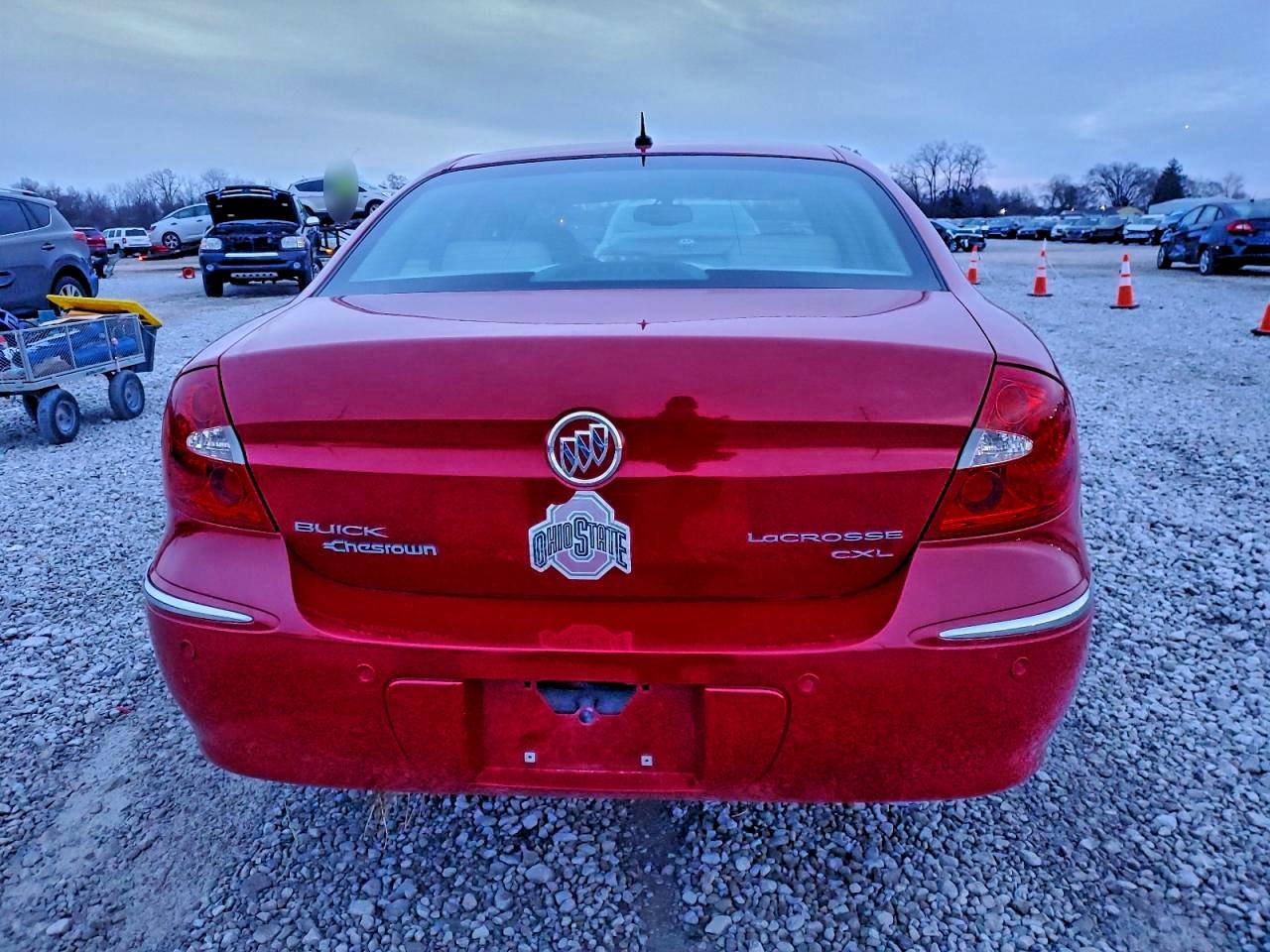 2008 Buick Lacrosse Cxl Red vin: 2G4WD582581166219